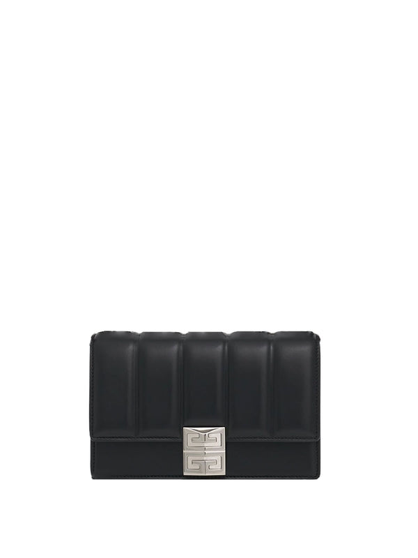 Small 4G Chain Bag in Padded Leather in Black