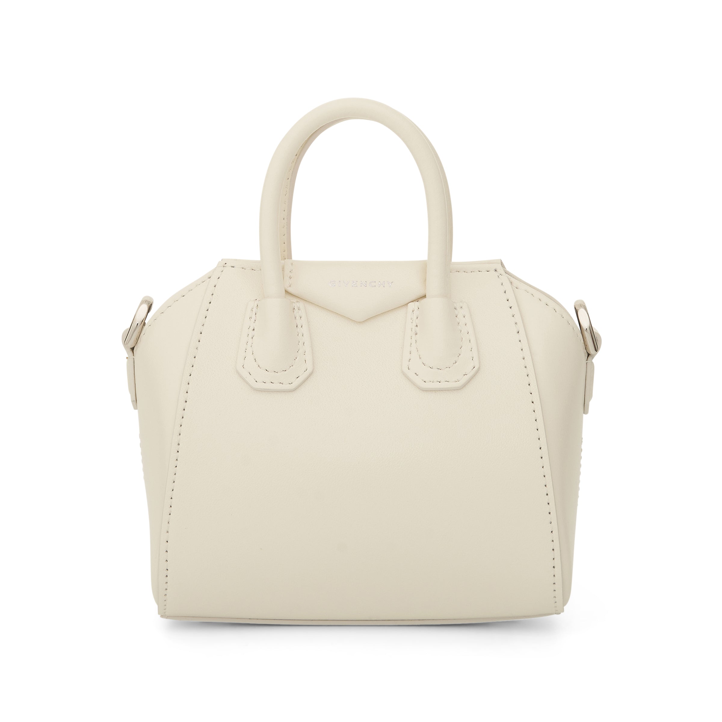 GIVENCHY Micro Antigona Bag in Box Leather in Ivory – MARAIS