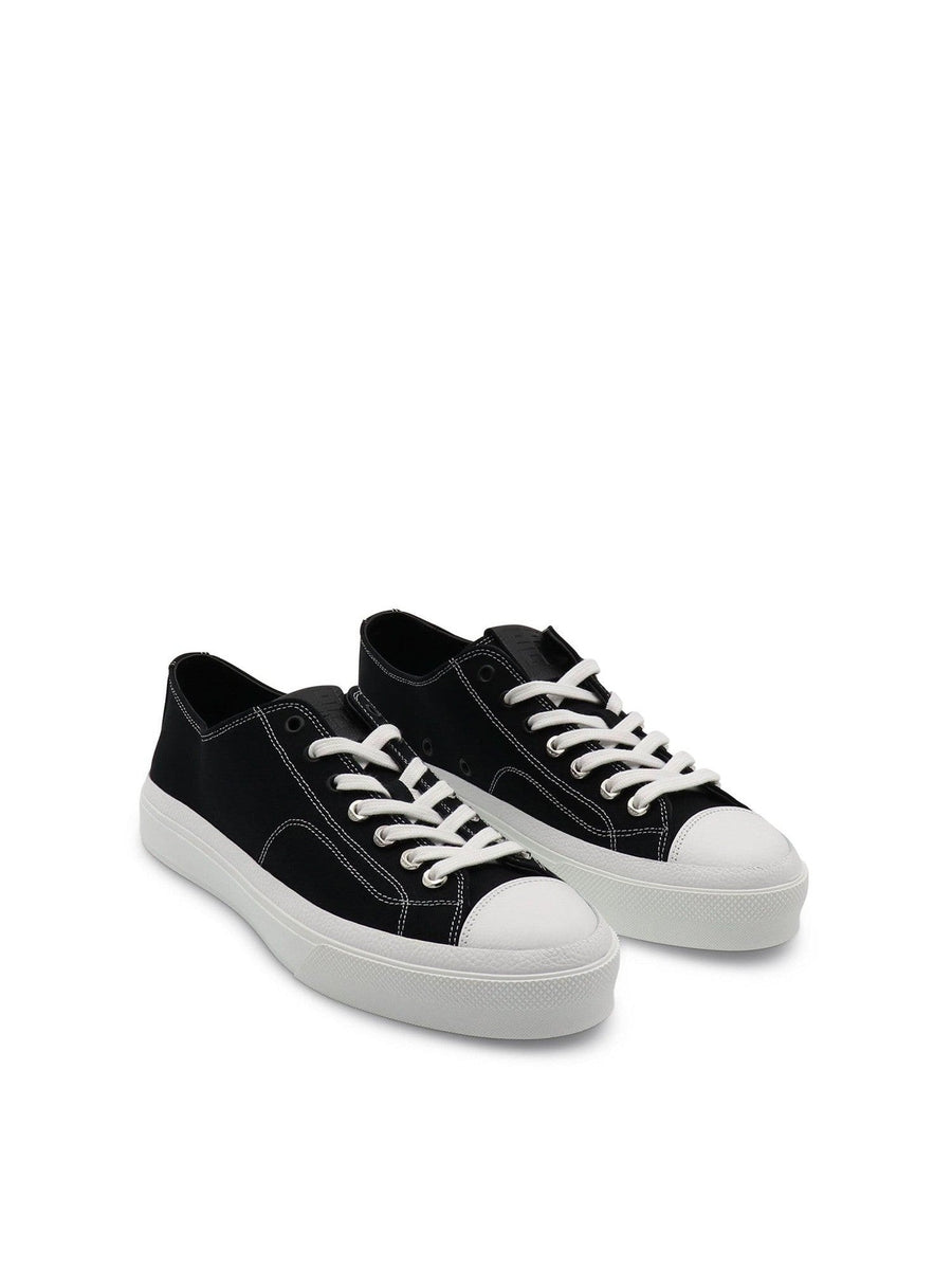 City Low Sneaker in Black Front View | GIVENCHY