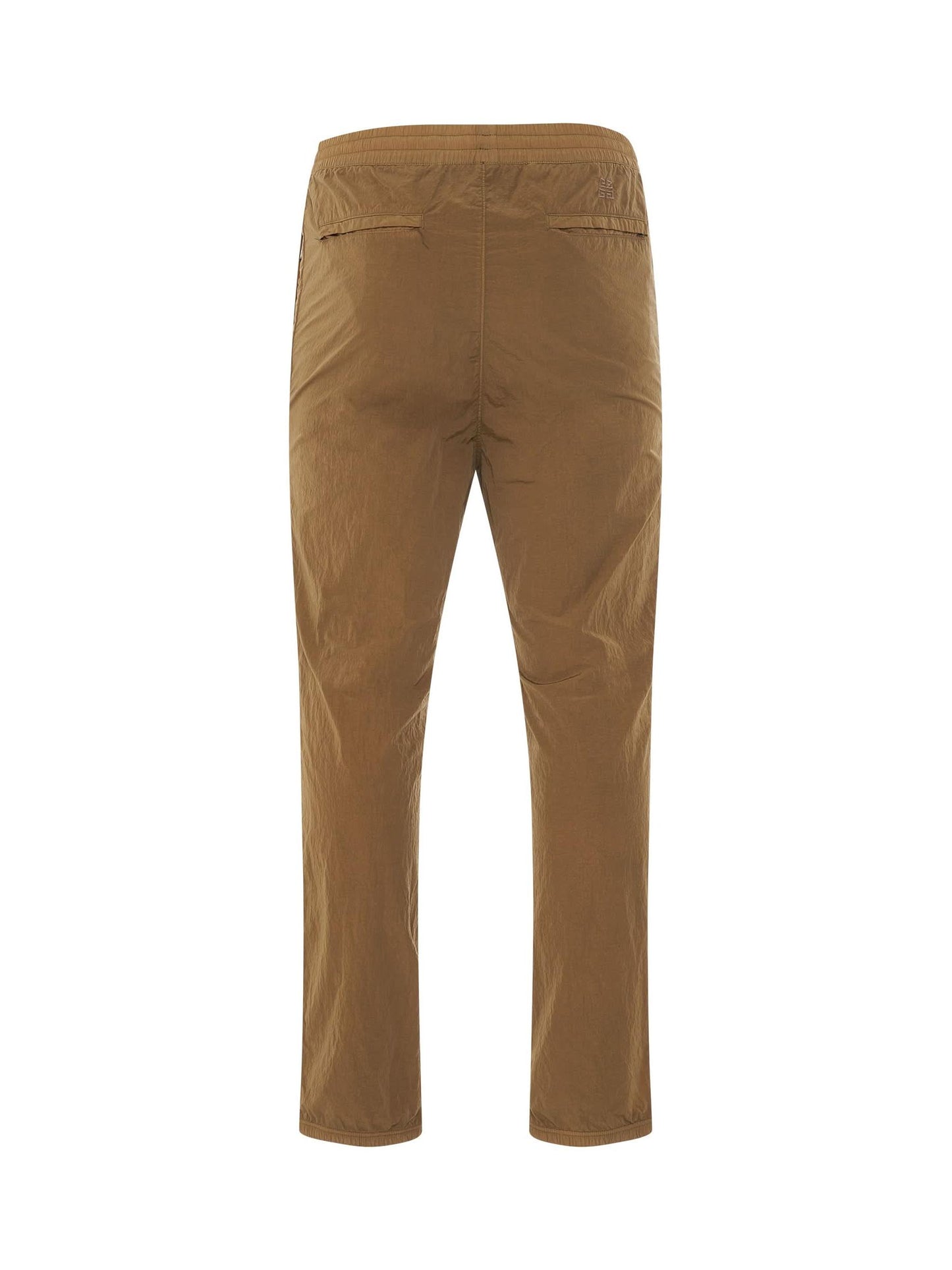 Nylon Garment Dyed Jogger Pants in Beige