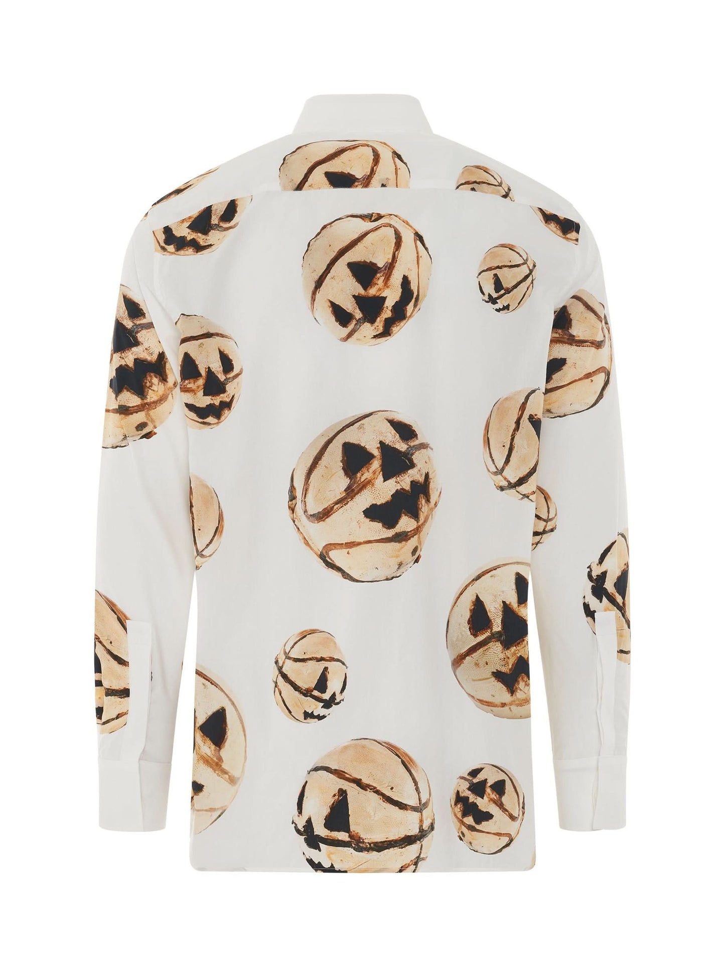 Boxy Fit Print Shirt in White/Yellow