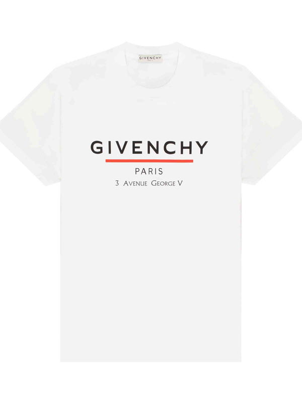 Givenchy Label Oversized T-Shirt in White