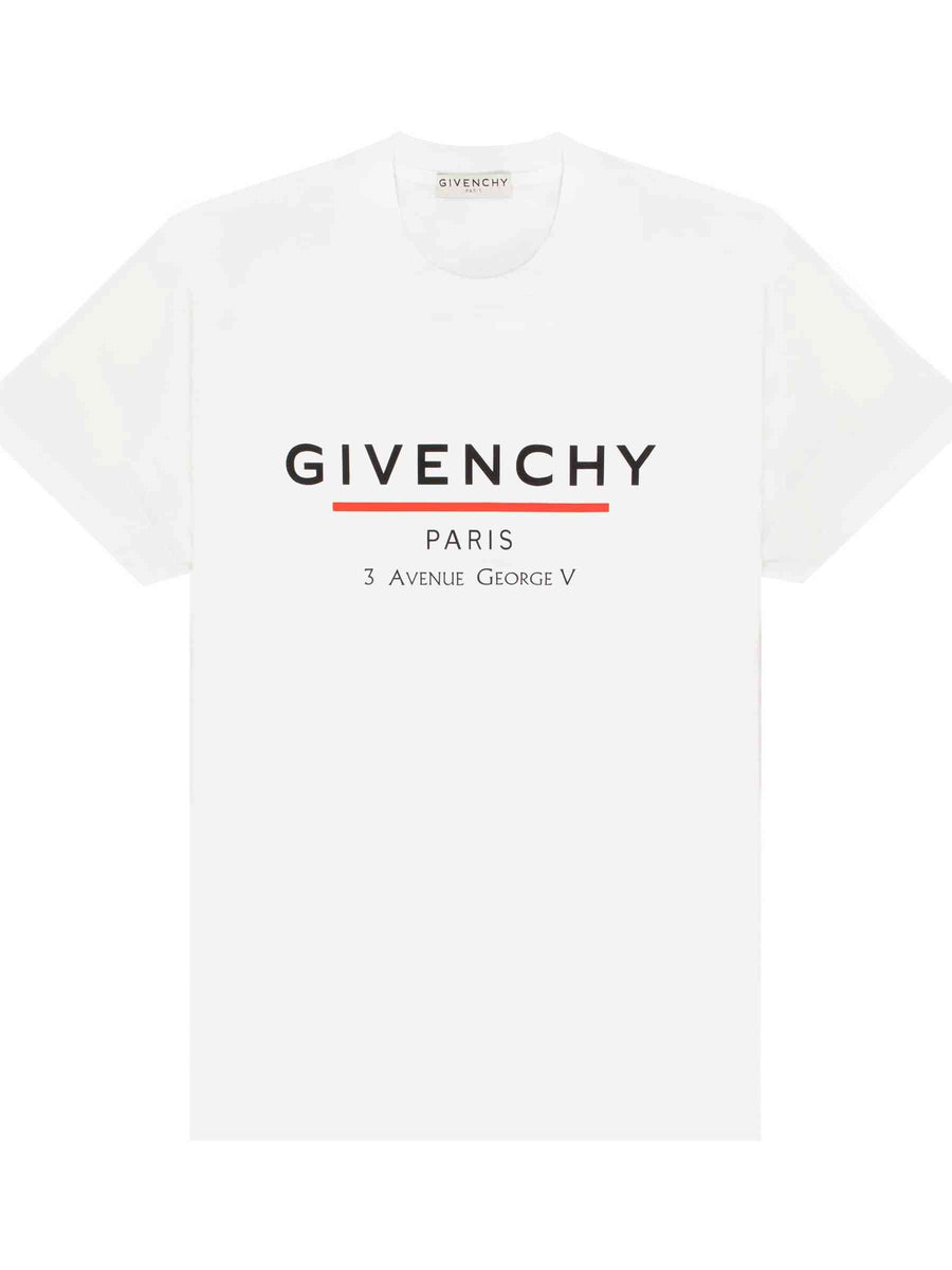 Givenchy Label Oversized T-Shirt in White