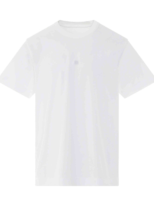 4G Embroidered T-Shirt in White