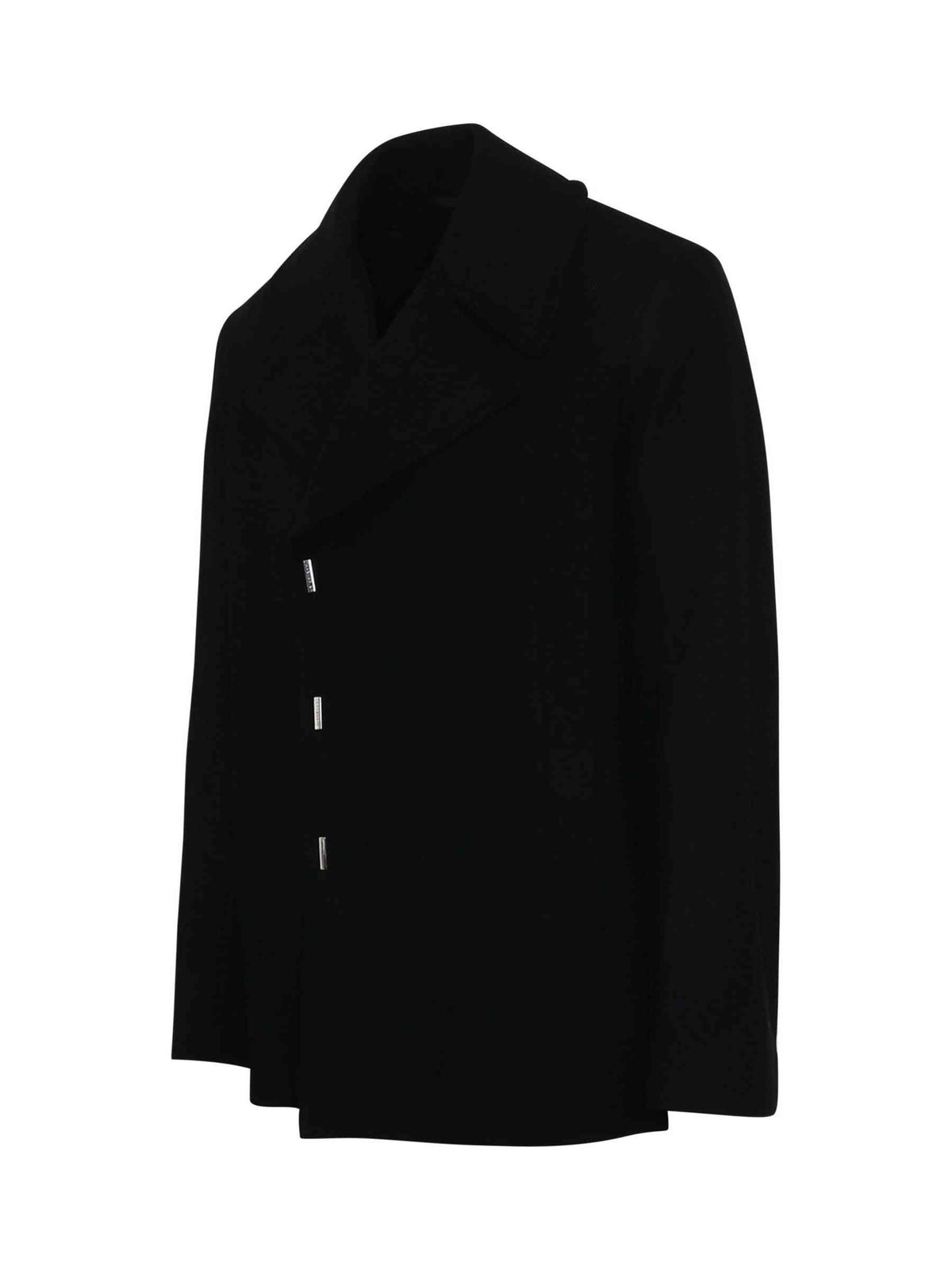 Hook & Bar Quilted Peacoat in Black