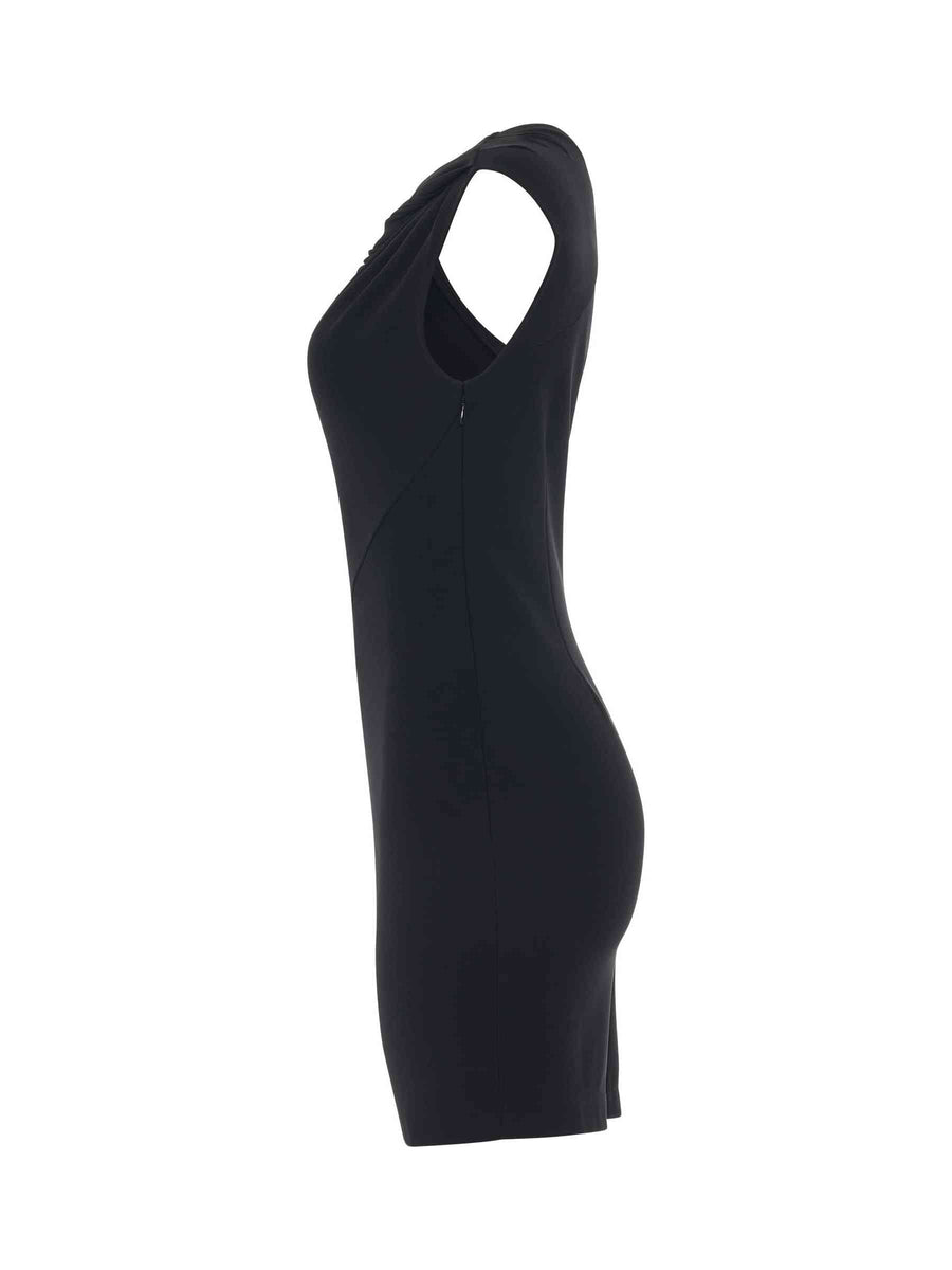 Asymmetrical Mini Dress in Black