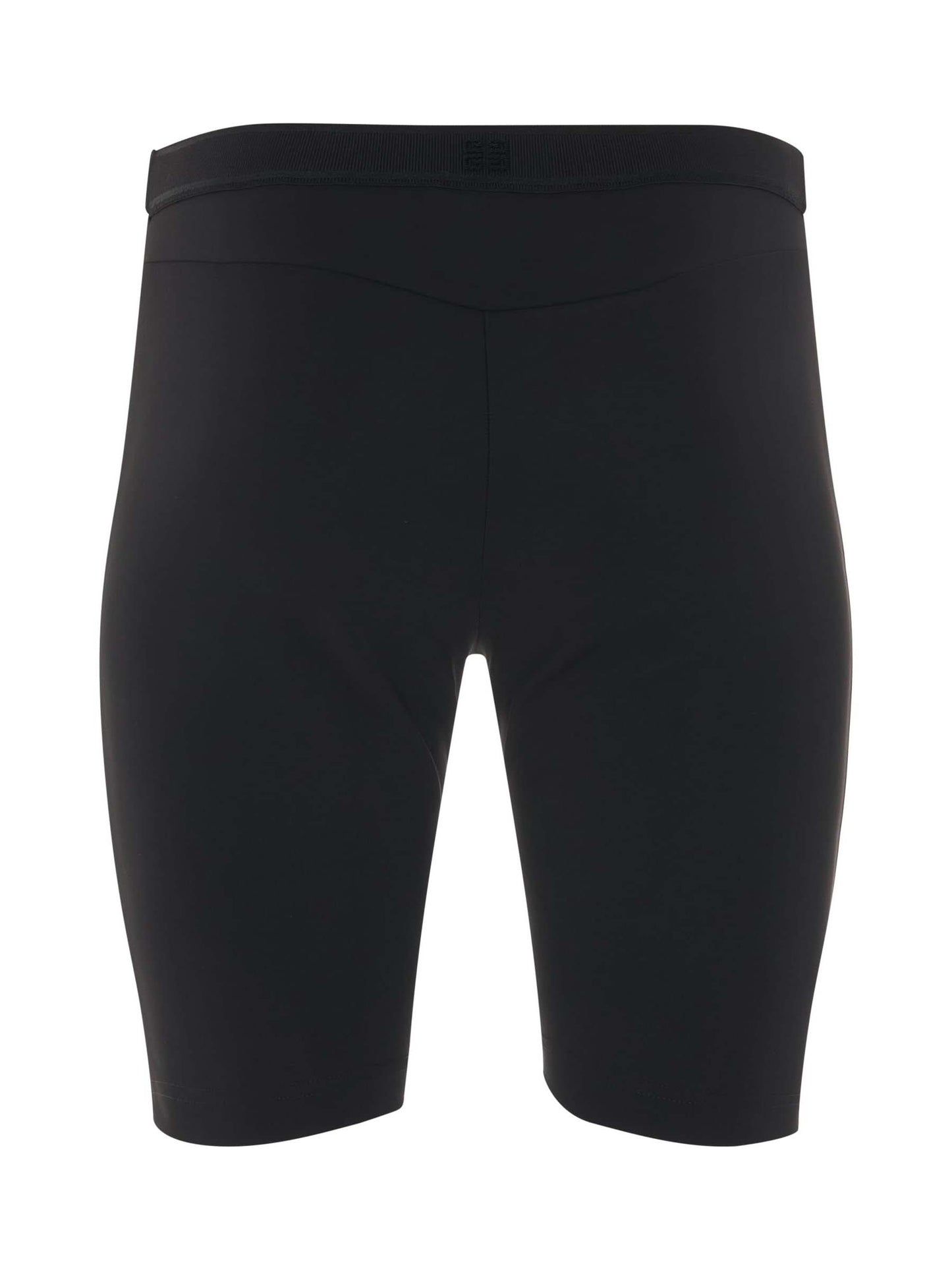 Cyclist Shorts with Elastic Jacquard in Black