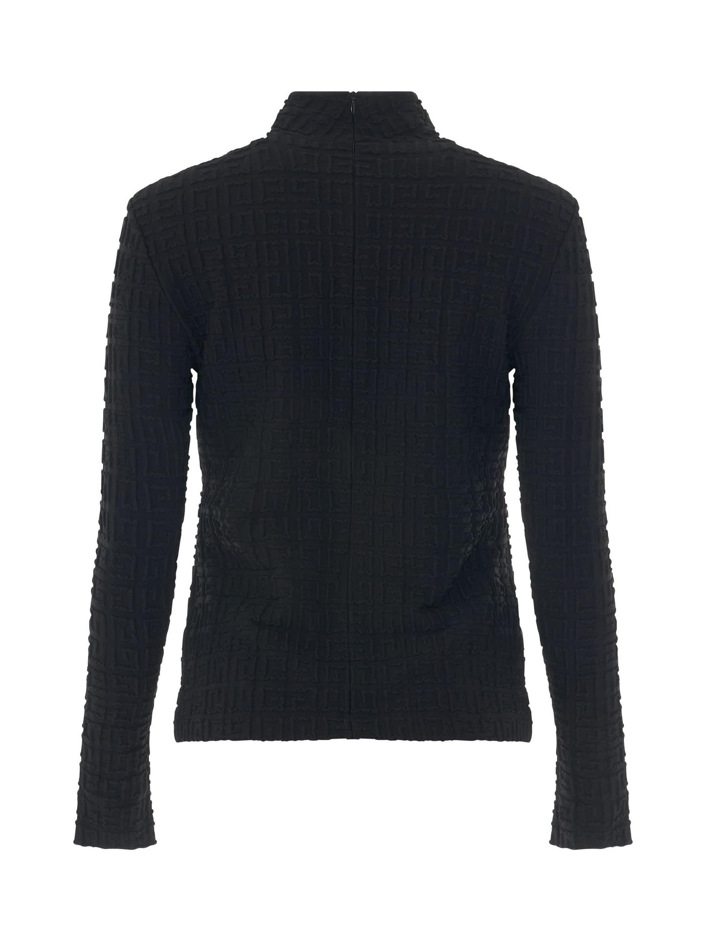 4G Jacquard Cyclist Long Sleeve Top in Black