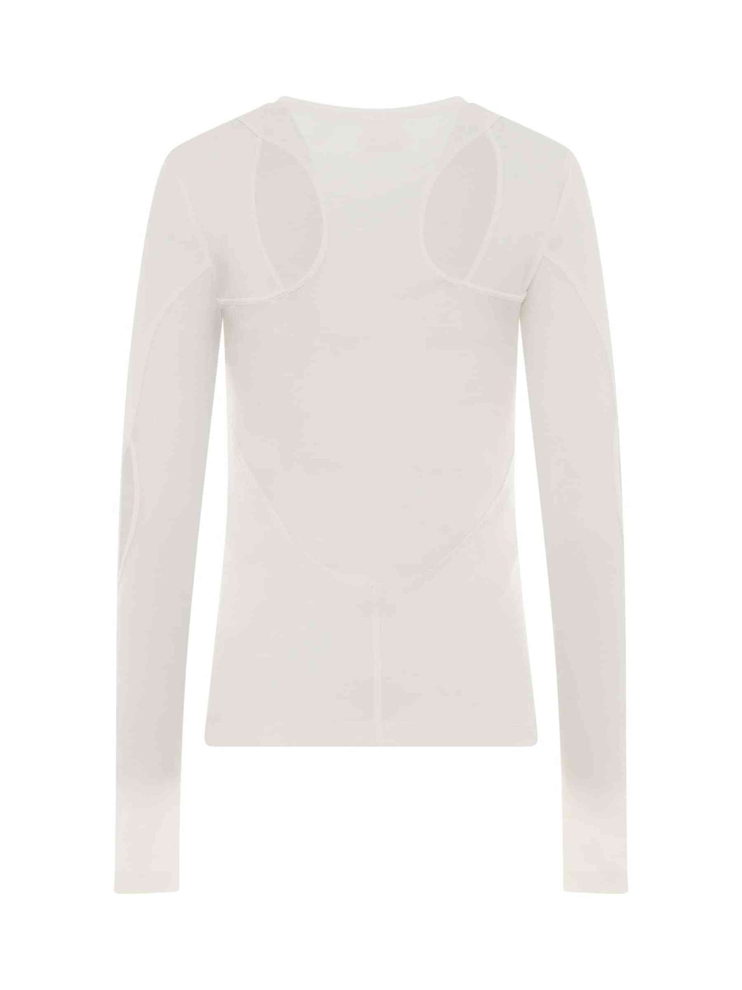 Structured Panel Top in White