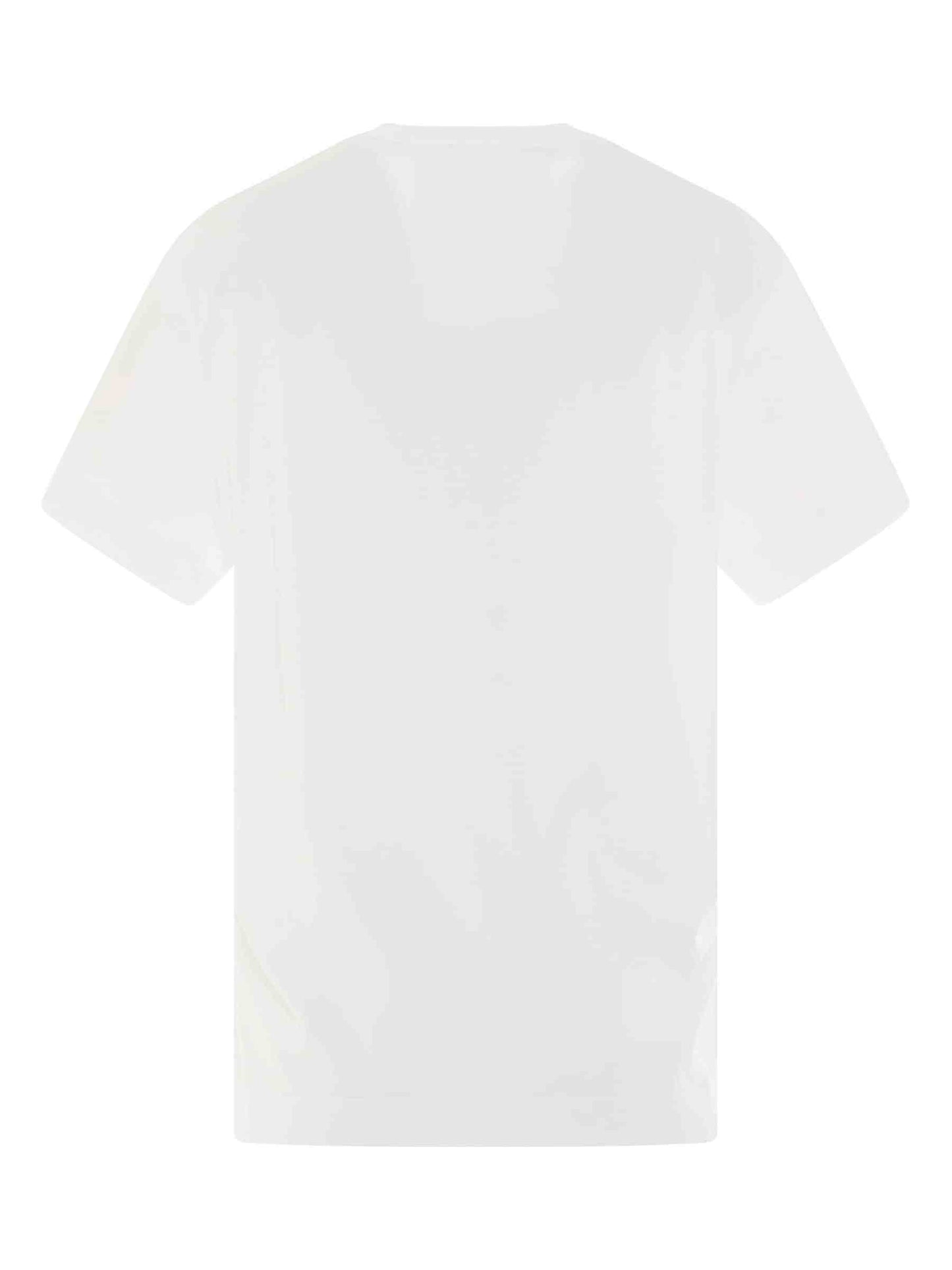 College Logo Print T-Shirt in White