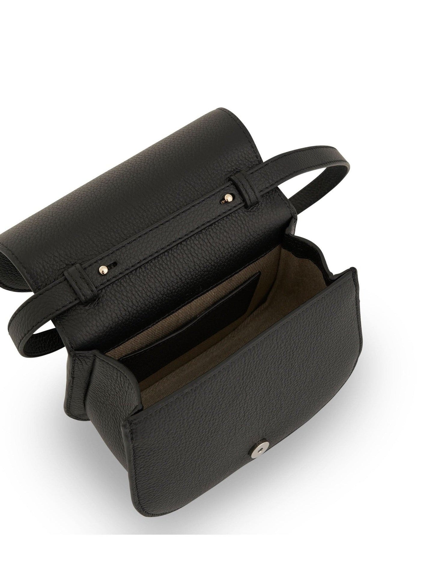 Chloe Ladies Alphabet Logo Charm Mini Saddle Bag