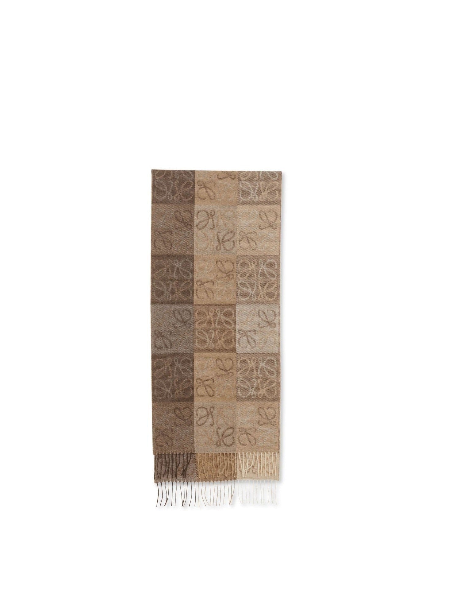 Loewe Anagram Wool Scarf in White