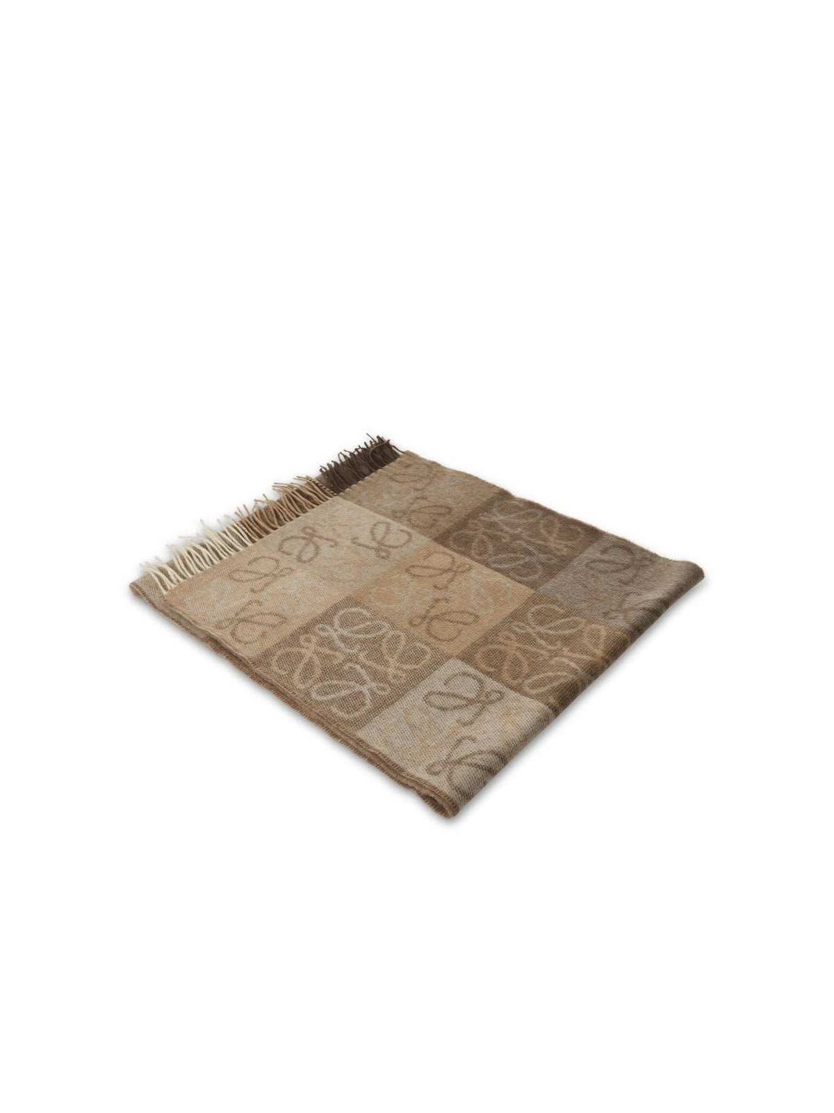 Loewe Anagram Wool Scarf in White