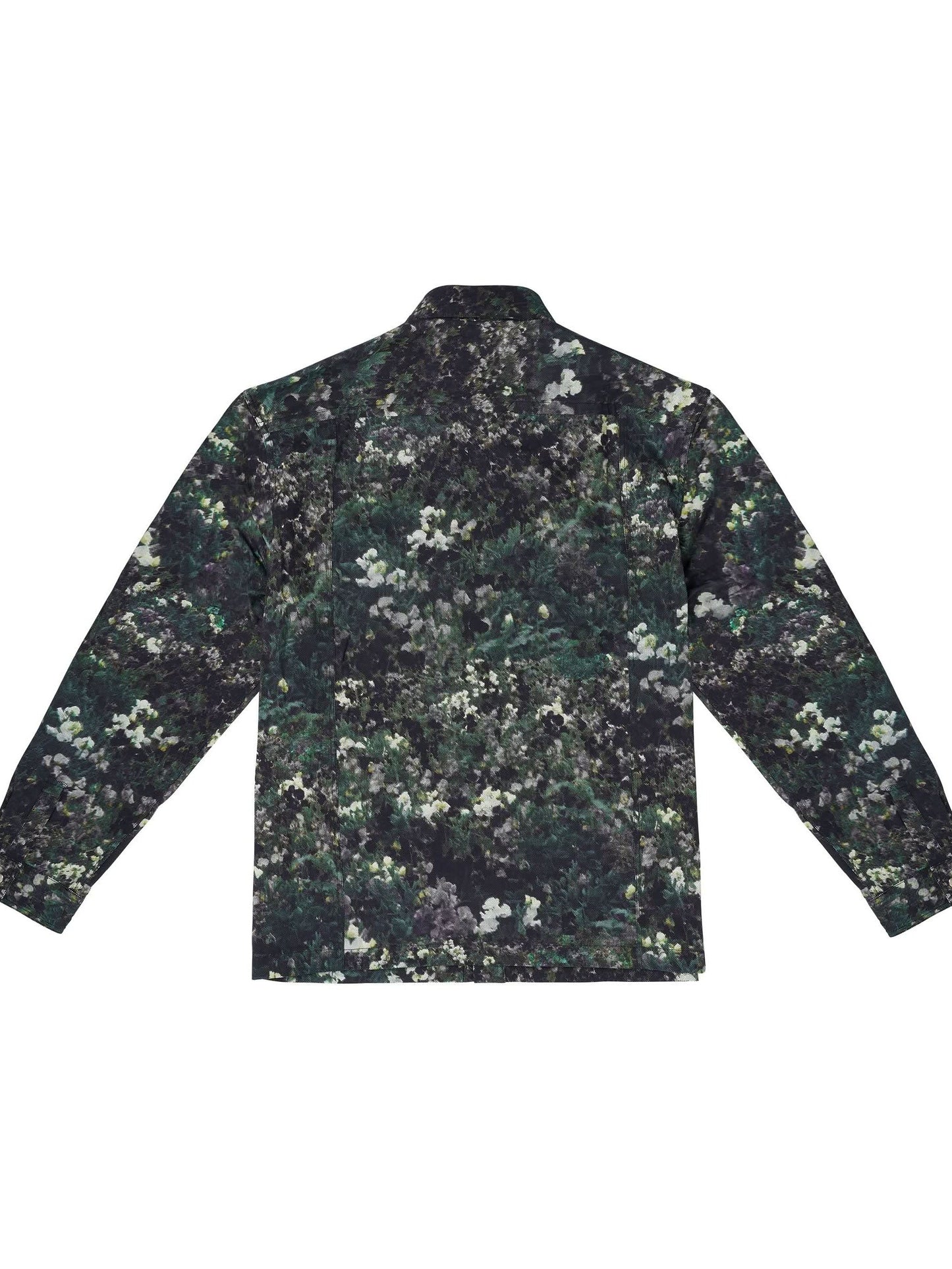 Camo Landscape Printed Snap Overshirt