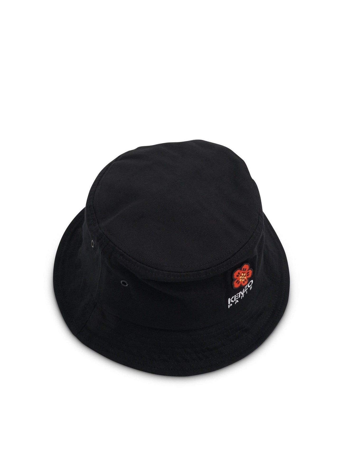 Boke Flower Crest Bucket Hat in Black