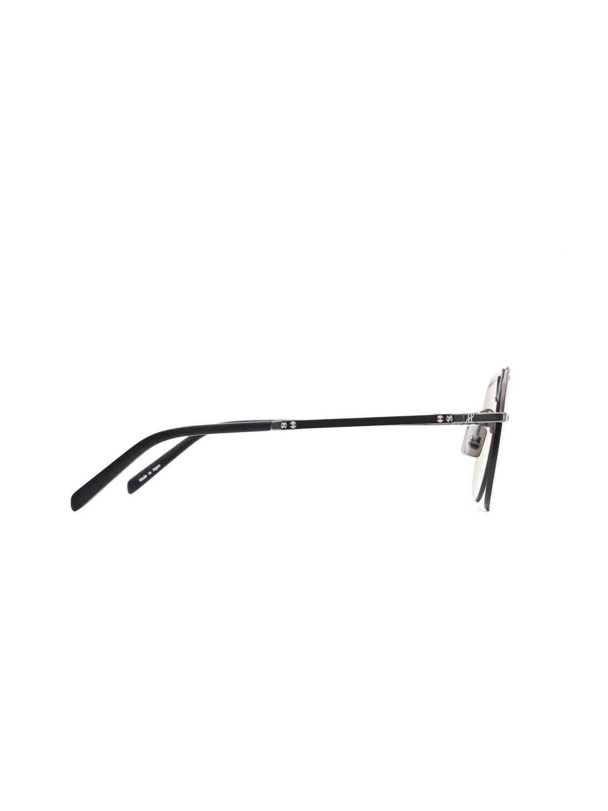 Gun Matte Aviator Sunglasses with Green Lens