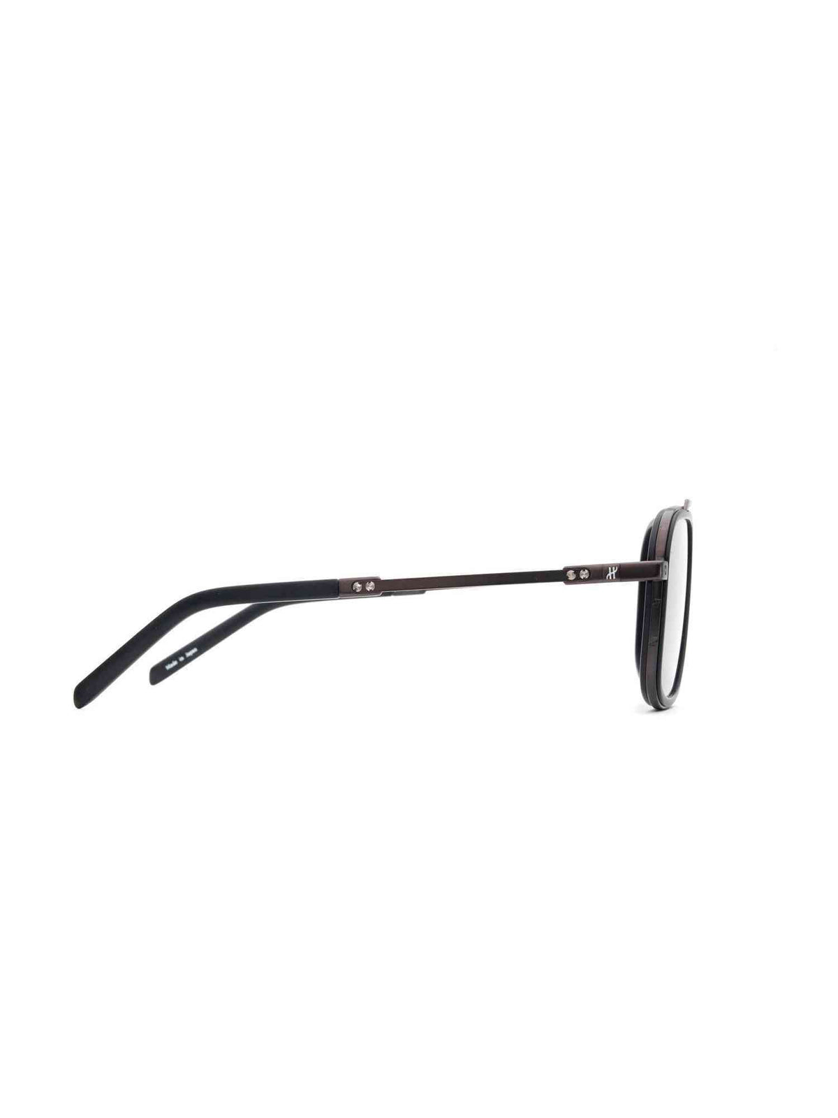 Black Matte Squared Sunglasses with Gradient Smoke Black Lens