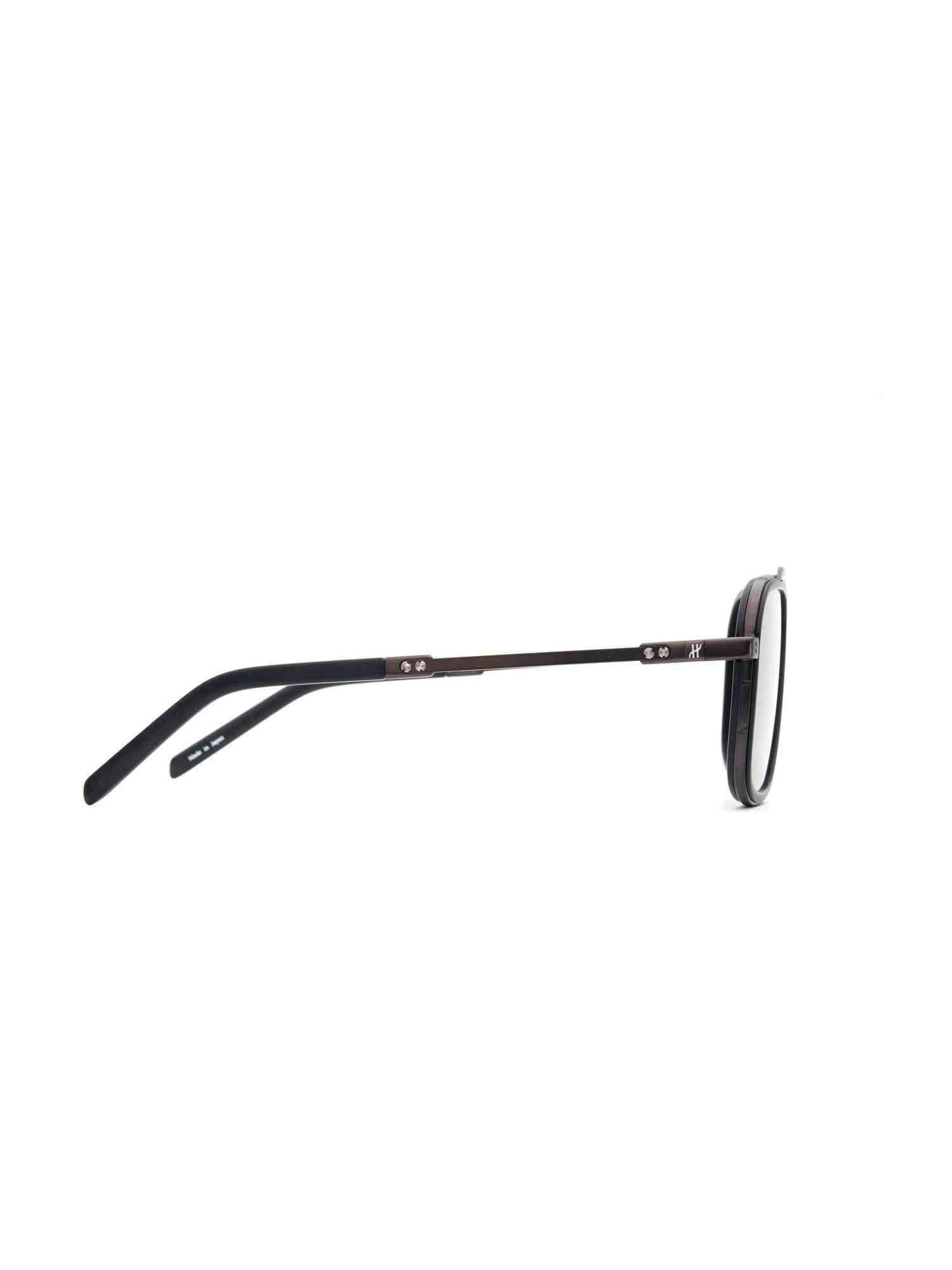 Black Matte Squared Sunglasses with Gradient Smoke Black Lens