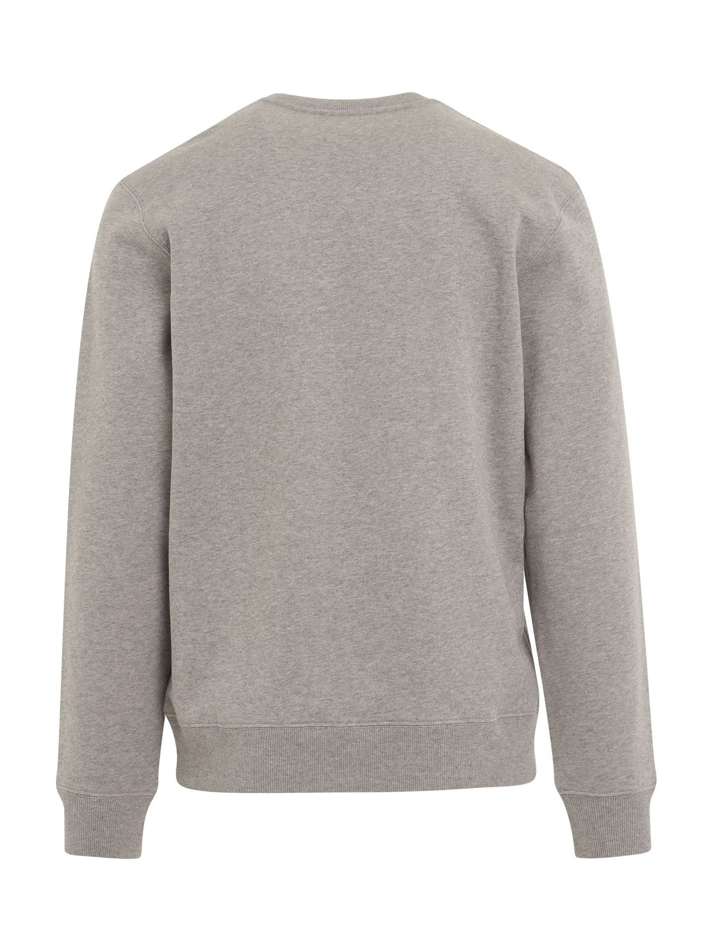 Embroidered Logo Cotton Sweatshirt in Grey