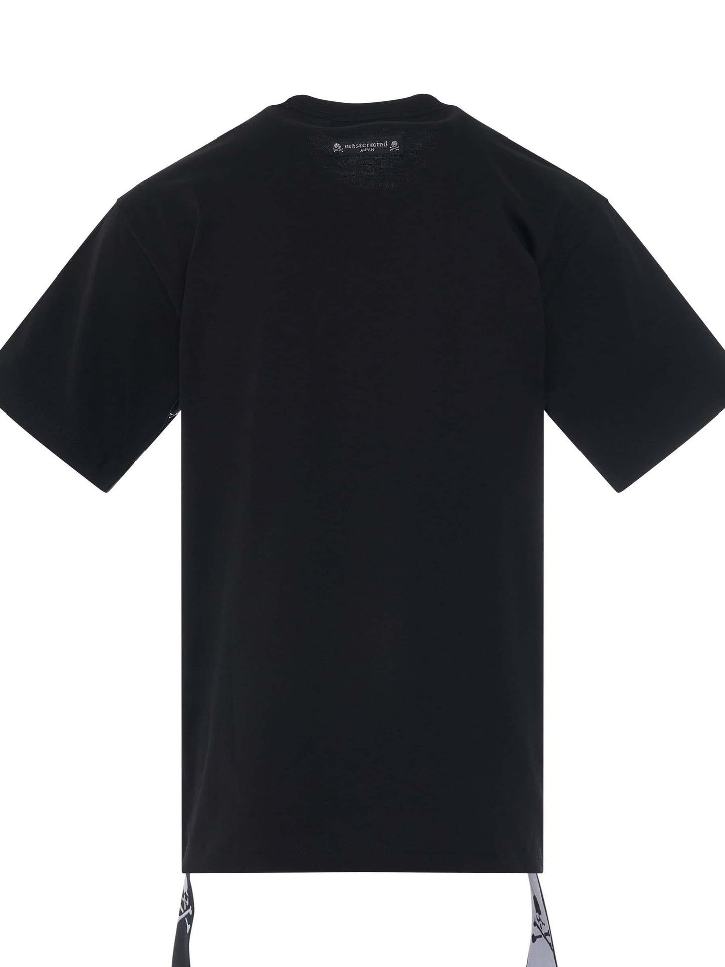 Logo Jacquard Tape T-Shirt in Black