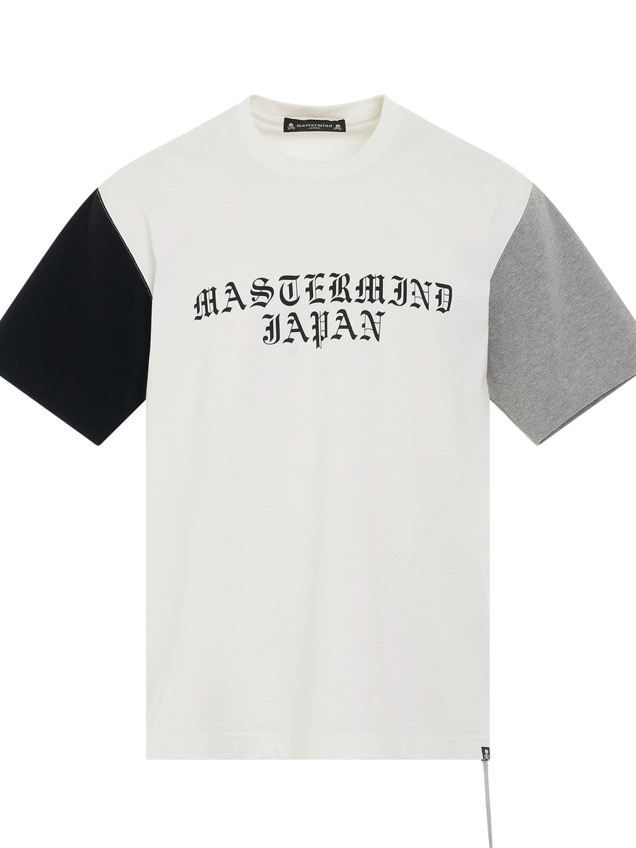 Colourblock Logo T-Shirt in White