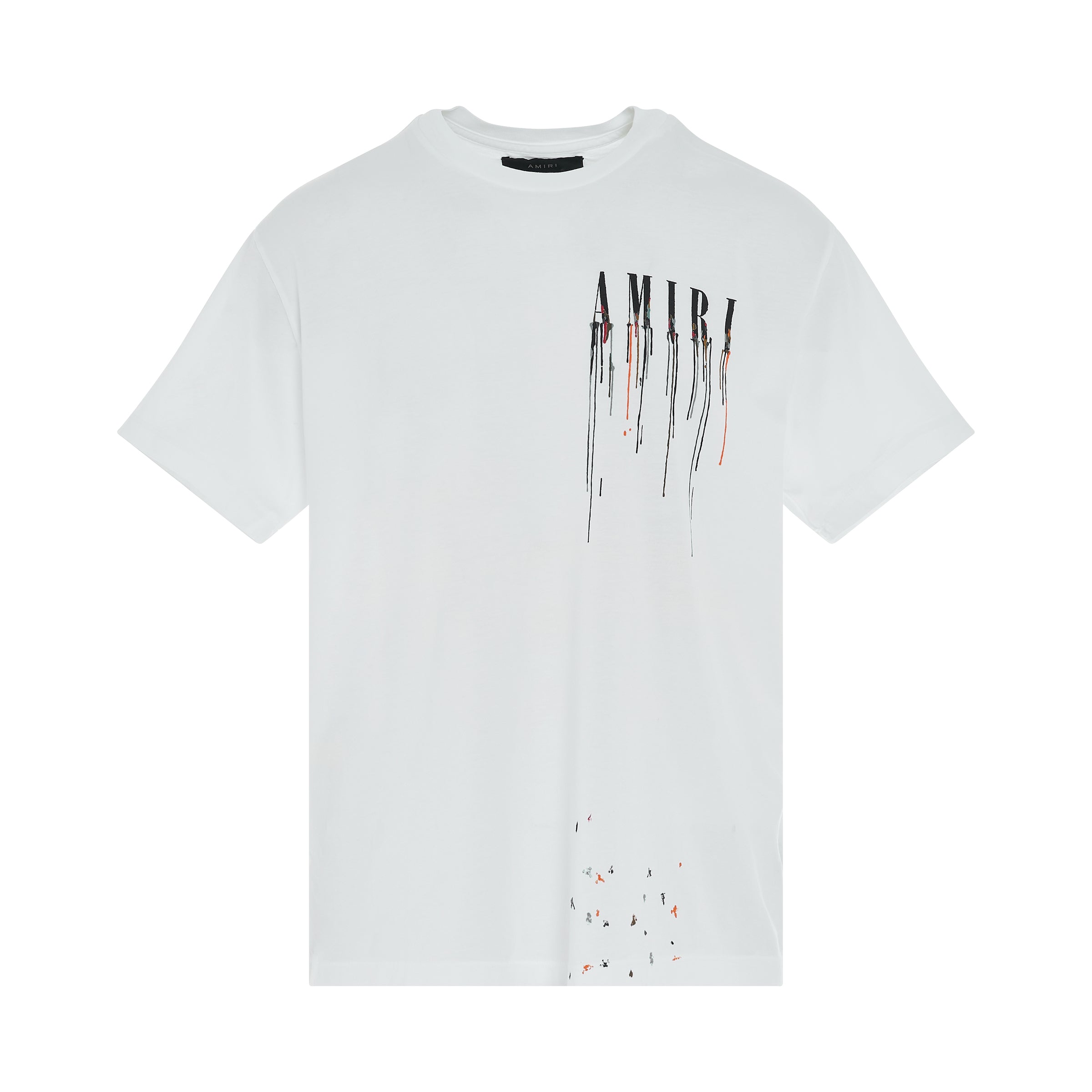 Buy Amiri Paint Drip Logo-embroidered Hooded Sweatshirt - Black White At  50% Off