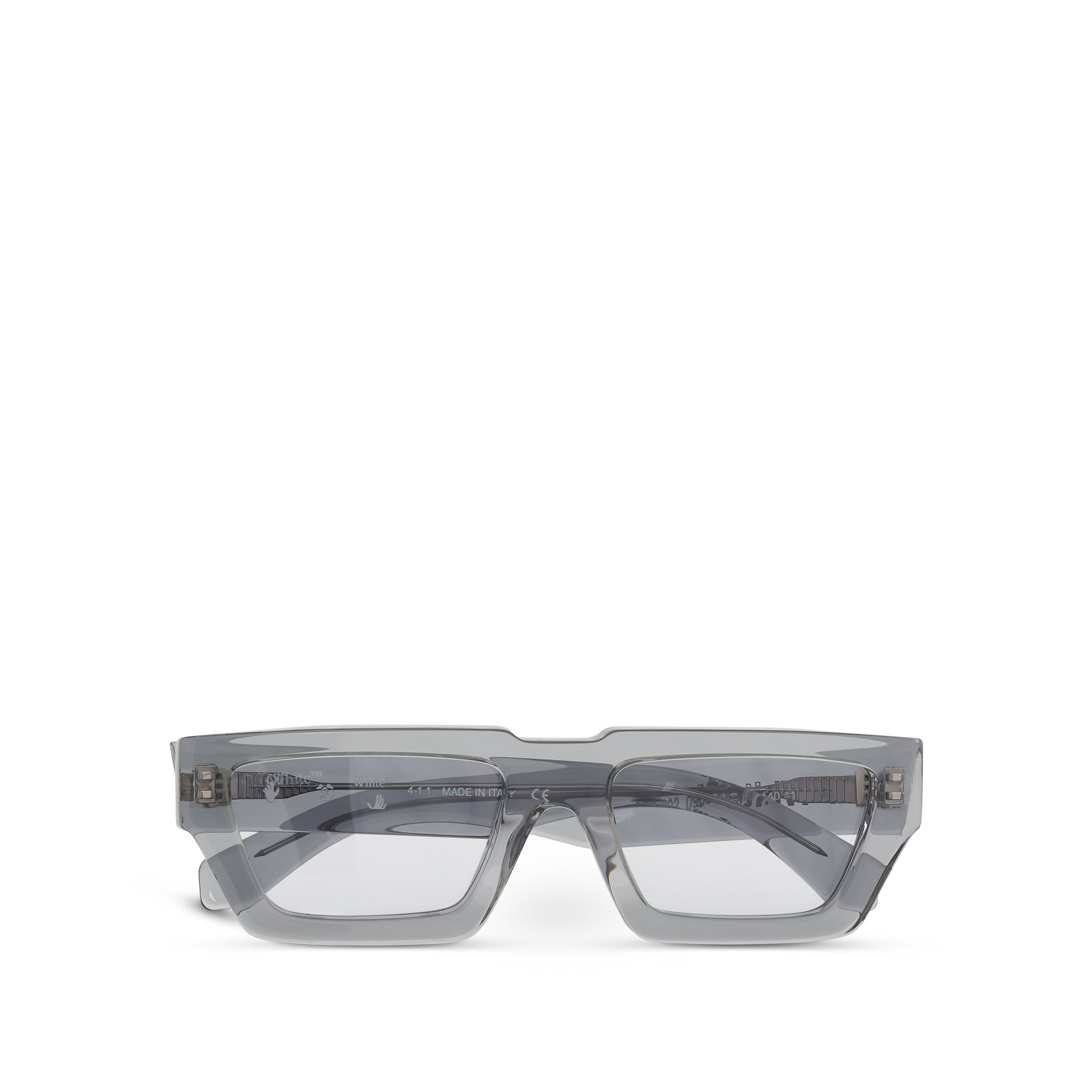OFF-WHITE Manchester Rectangular Frame Sunglasses Grey/Light Grey/White  (OERI002Y21PLA0010905)