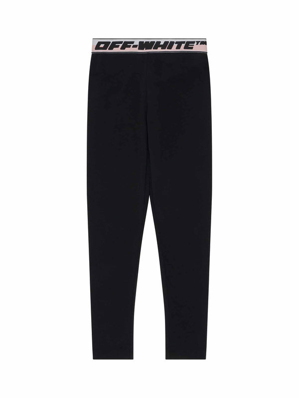 Logo Band Legging in Black