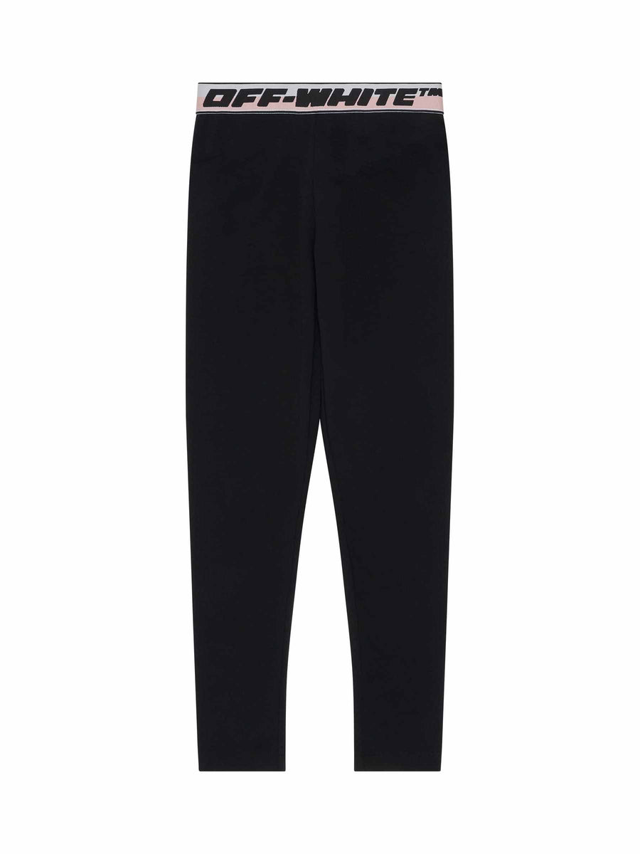 Logo Band Legging in Black