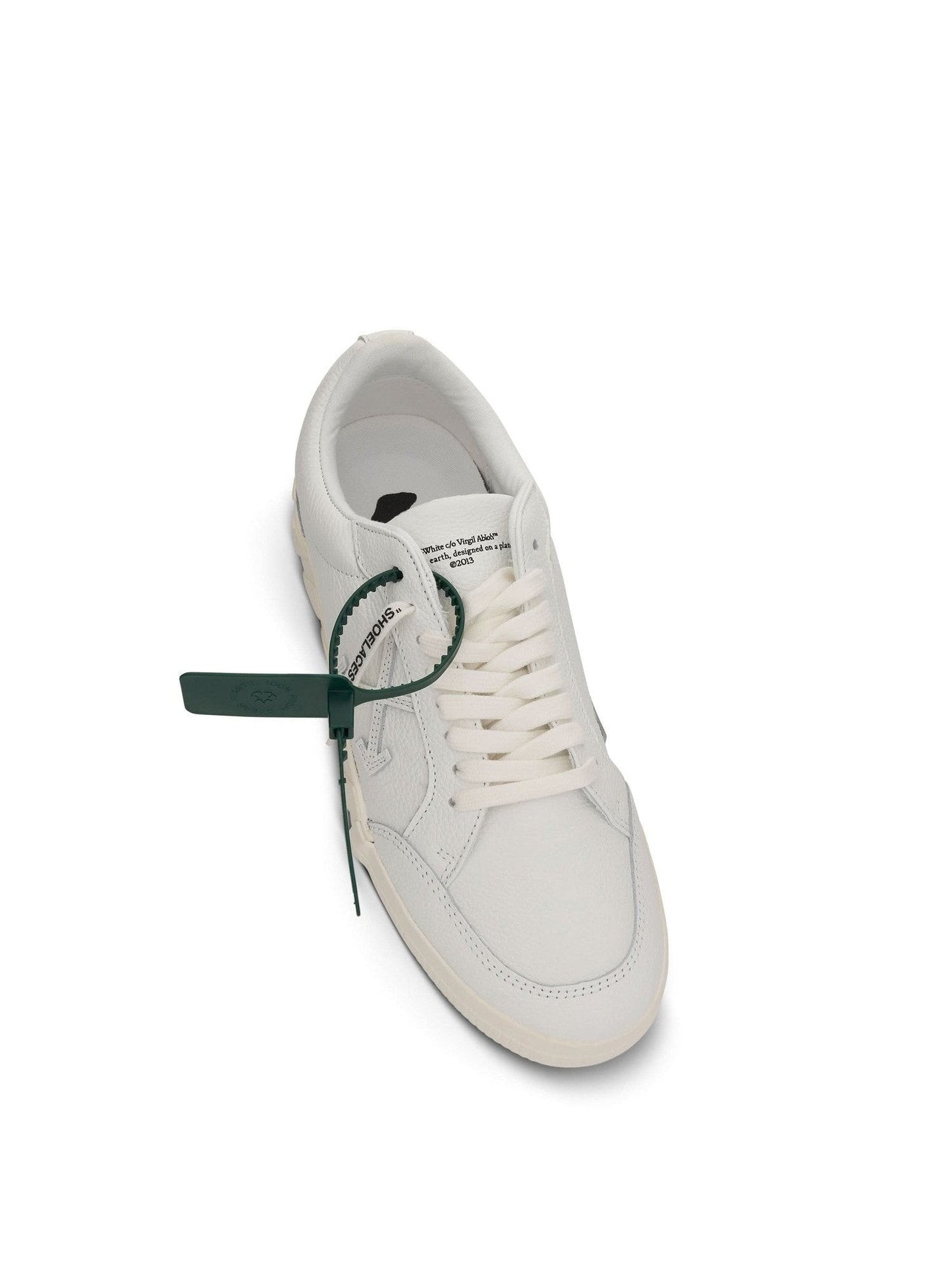 Low Vulcanized Calf Sneakers in White