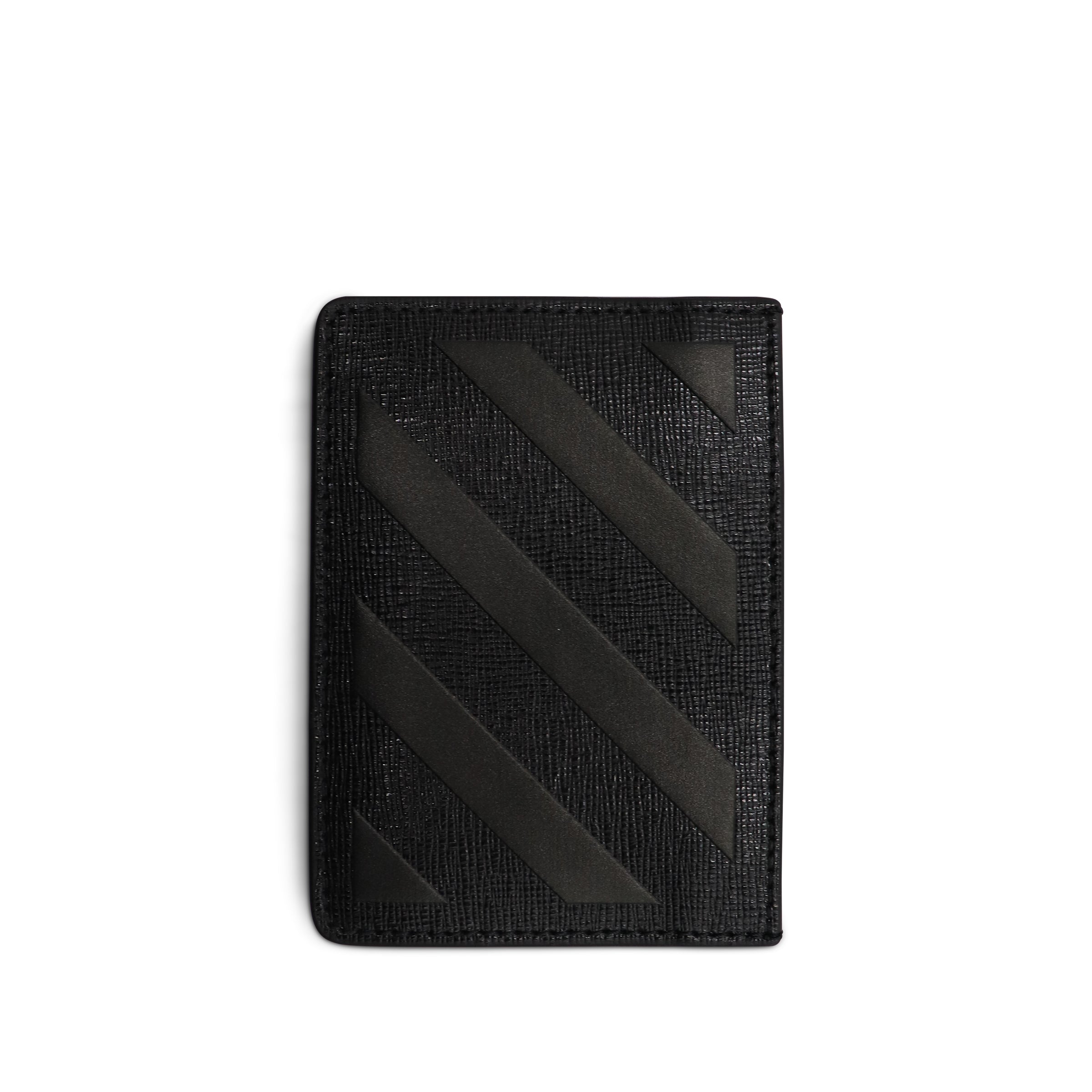 Off-White Diagonals 3D logo leather cardholder –