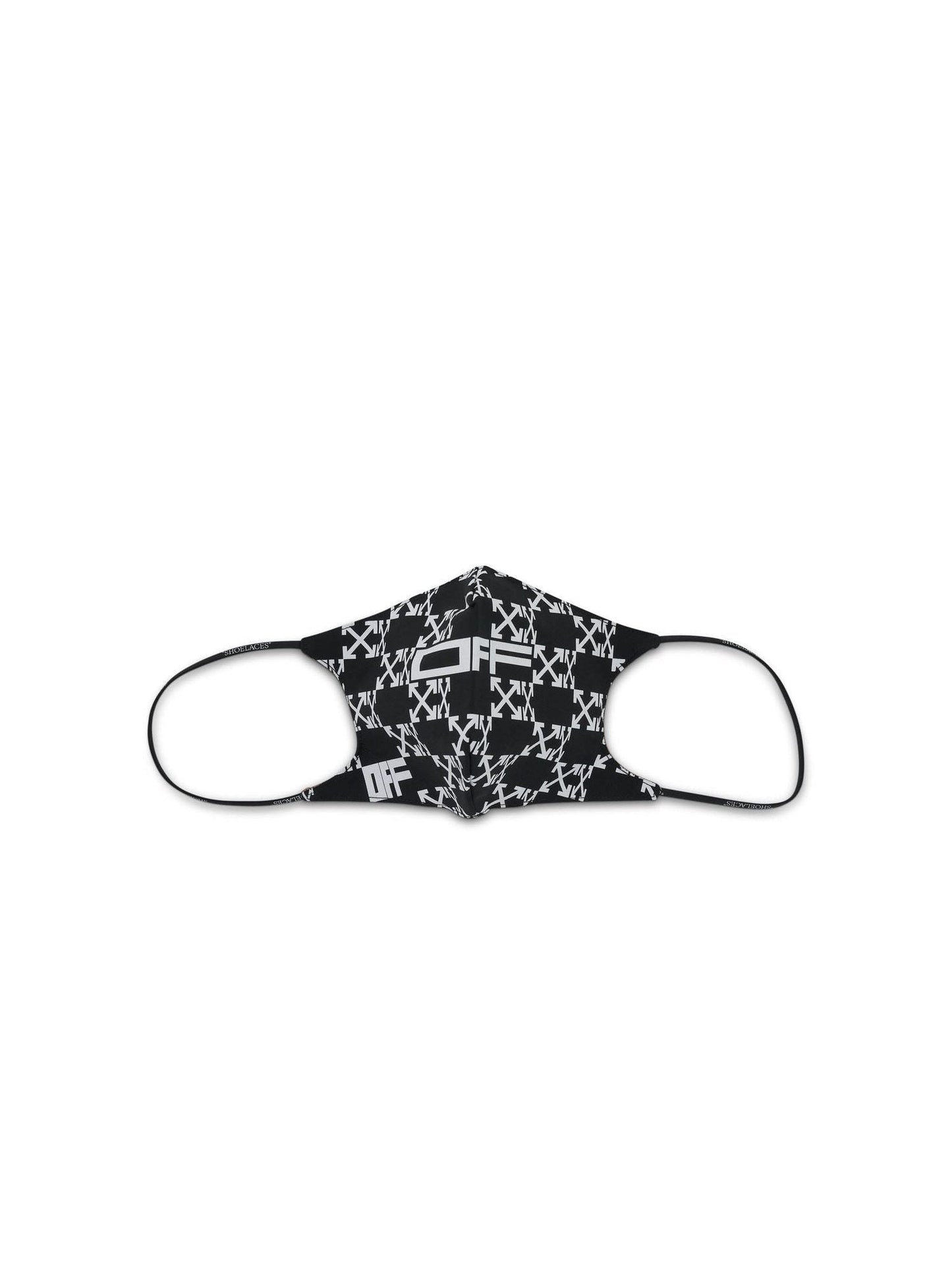 Monogram Simple Mask in Black/White