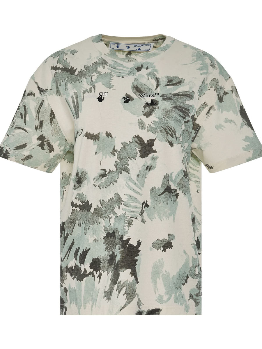 Floral Swimming Logo Regular T-Shirt in Multicolorcolor