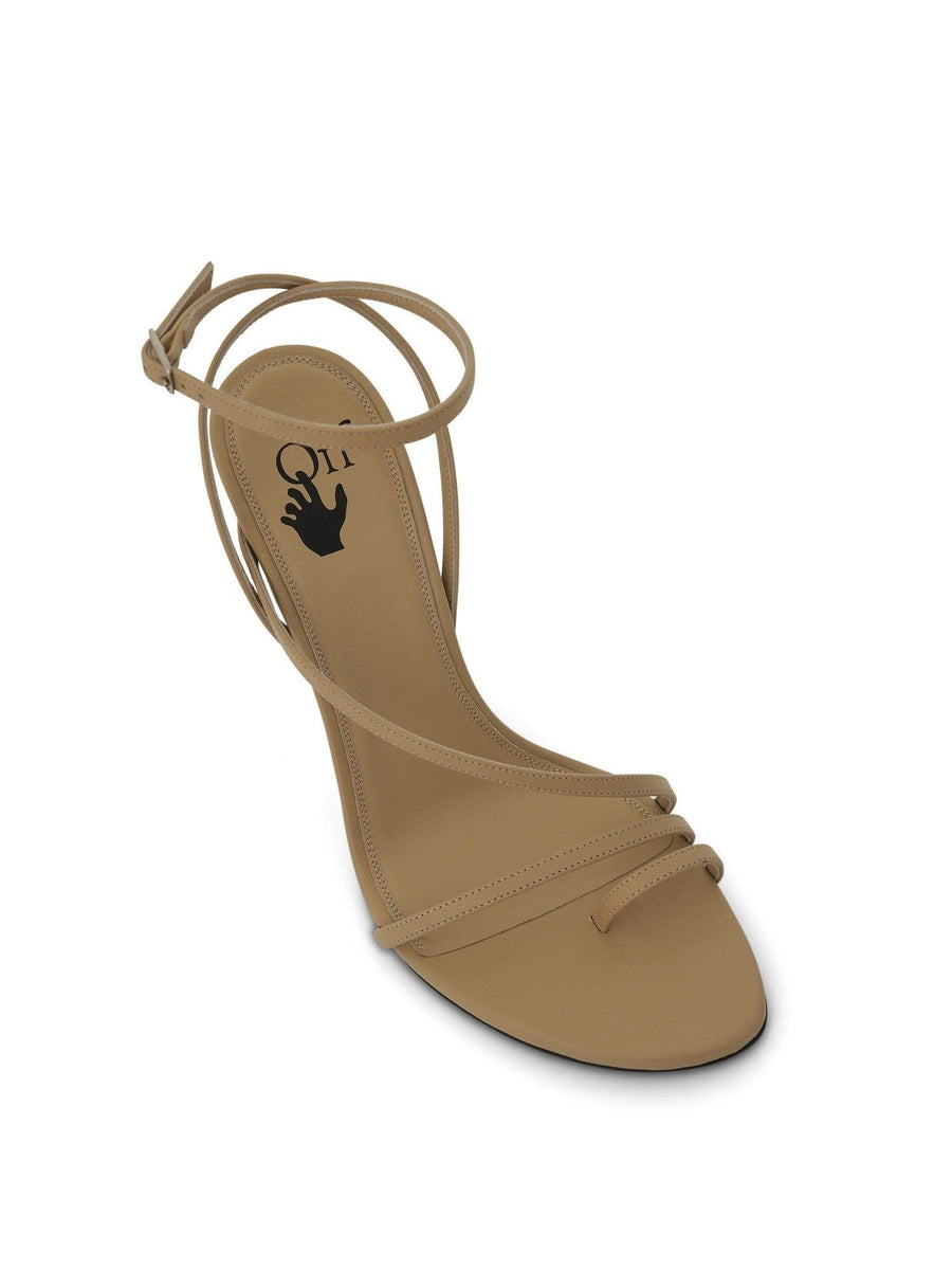 Nappa High Allen Multi Sandal in Camel Back View | OFF-WHITE