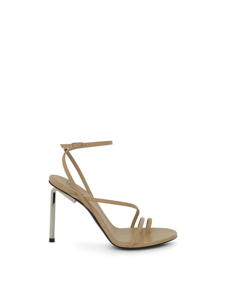 Nappa High Allen Multi Sandal in Camel Side View | OFF-WHITE