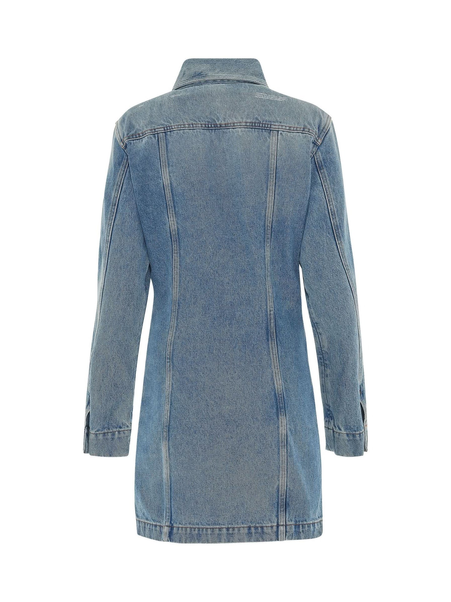 Denim Mini Dress in Light Blue