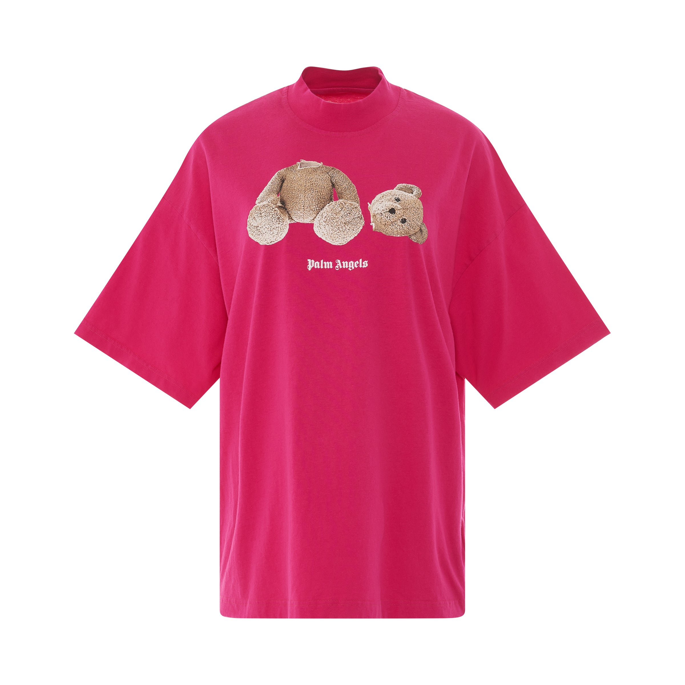 PALM ANGELS PA Bear Loose T-Shirt in Fuchsia/Brown – MARAIS