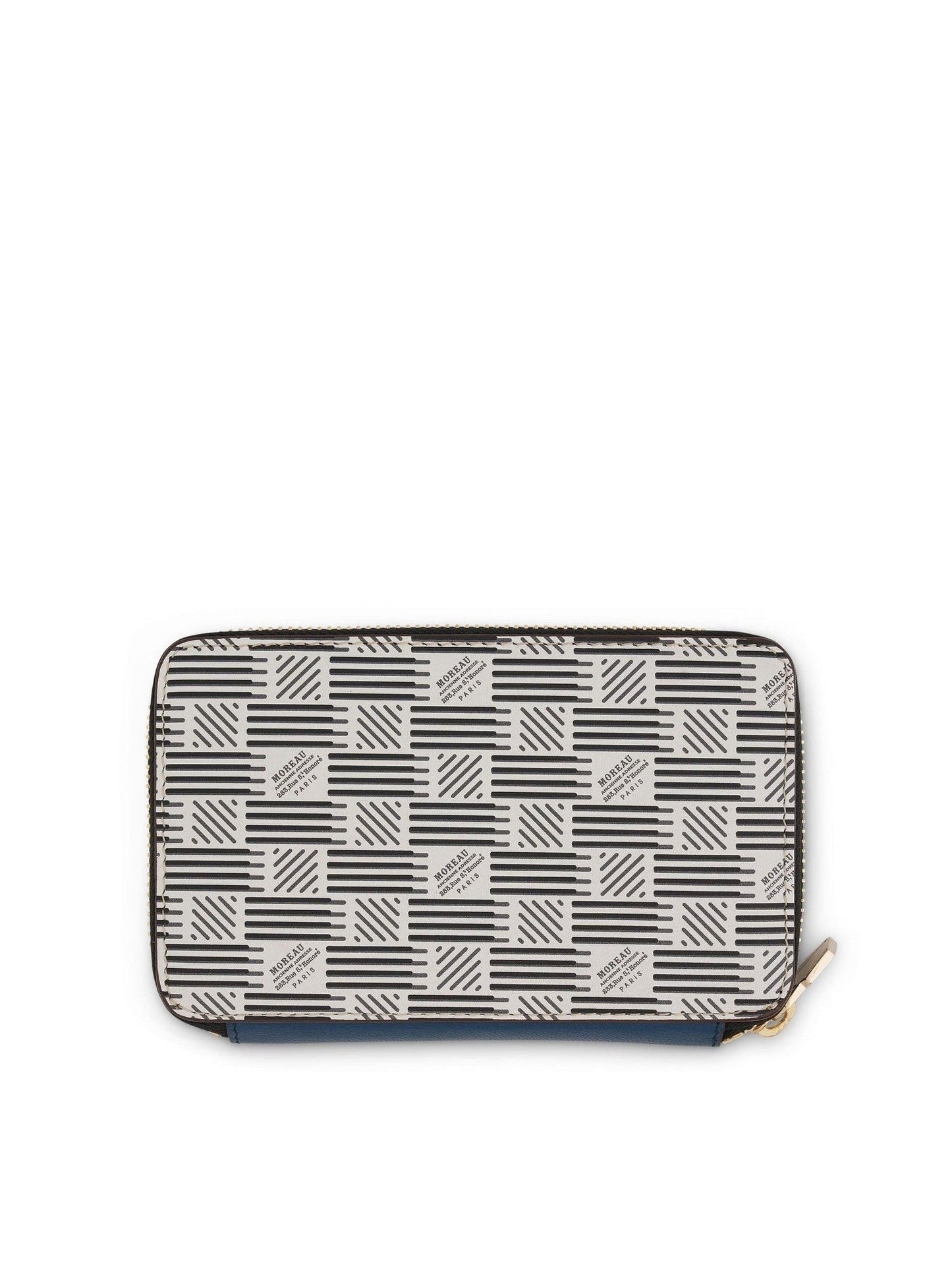 Compact Zip Wallet in White