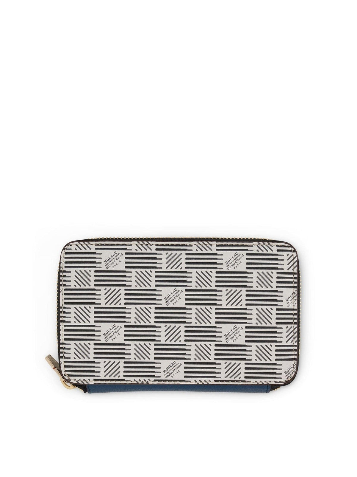 Compact Zip Wallet in White