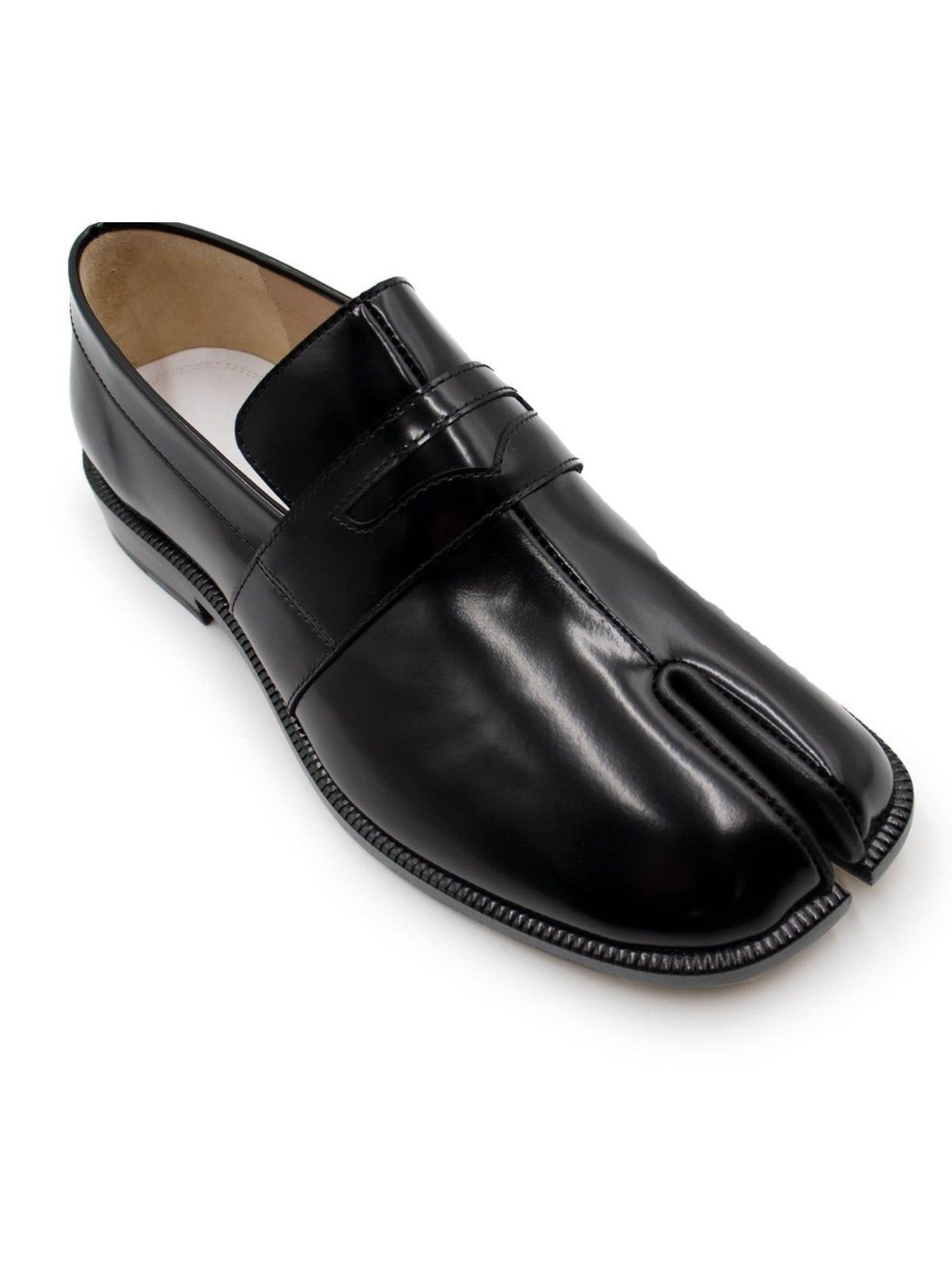 Tabi Loafers in Black Top View | MAISON MARGIELA