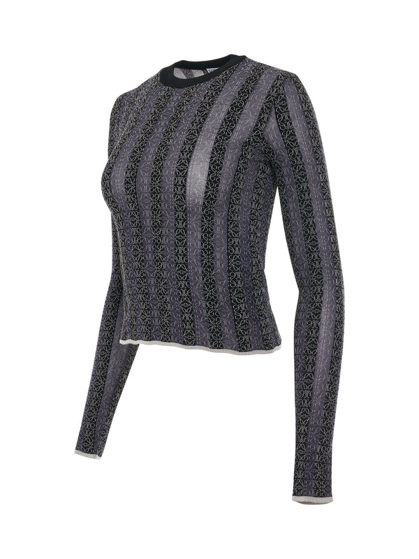 Anagram Devore Viscose Sweater in Black