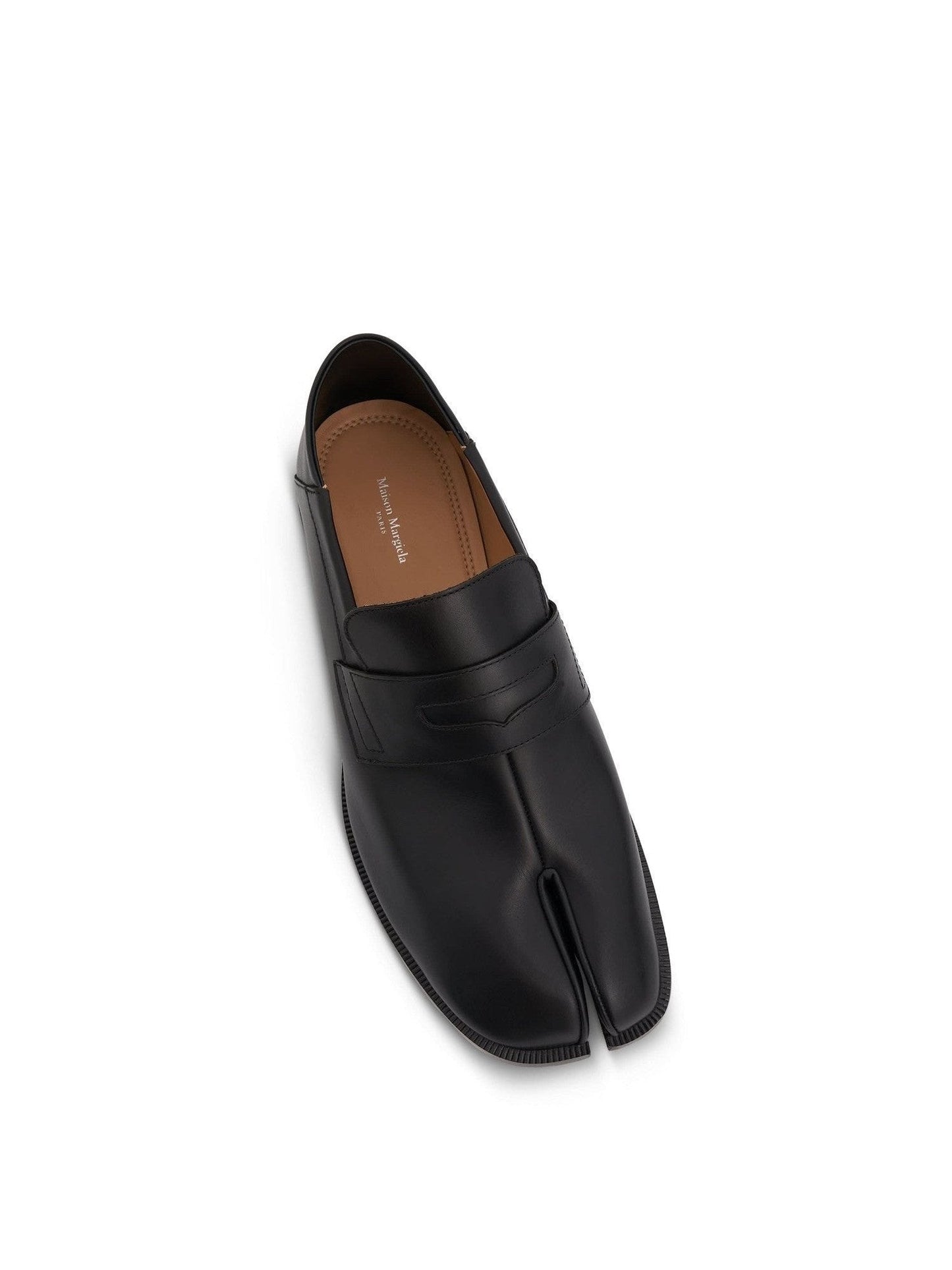 Maison Margiela Tabi Leather Loafers in Black