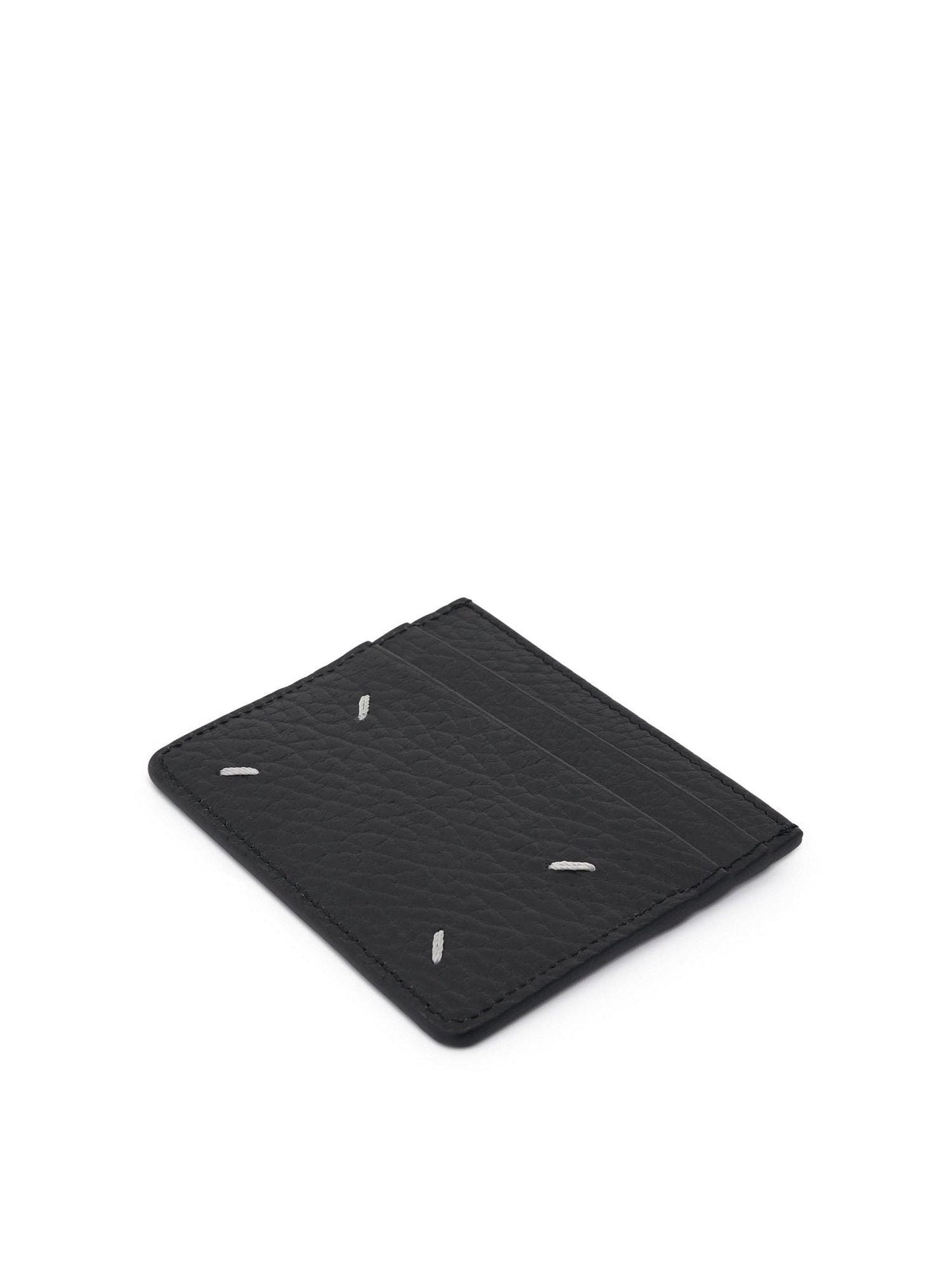 Maison Margiela 6CC Leather Card Holder in Black