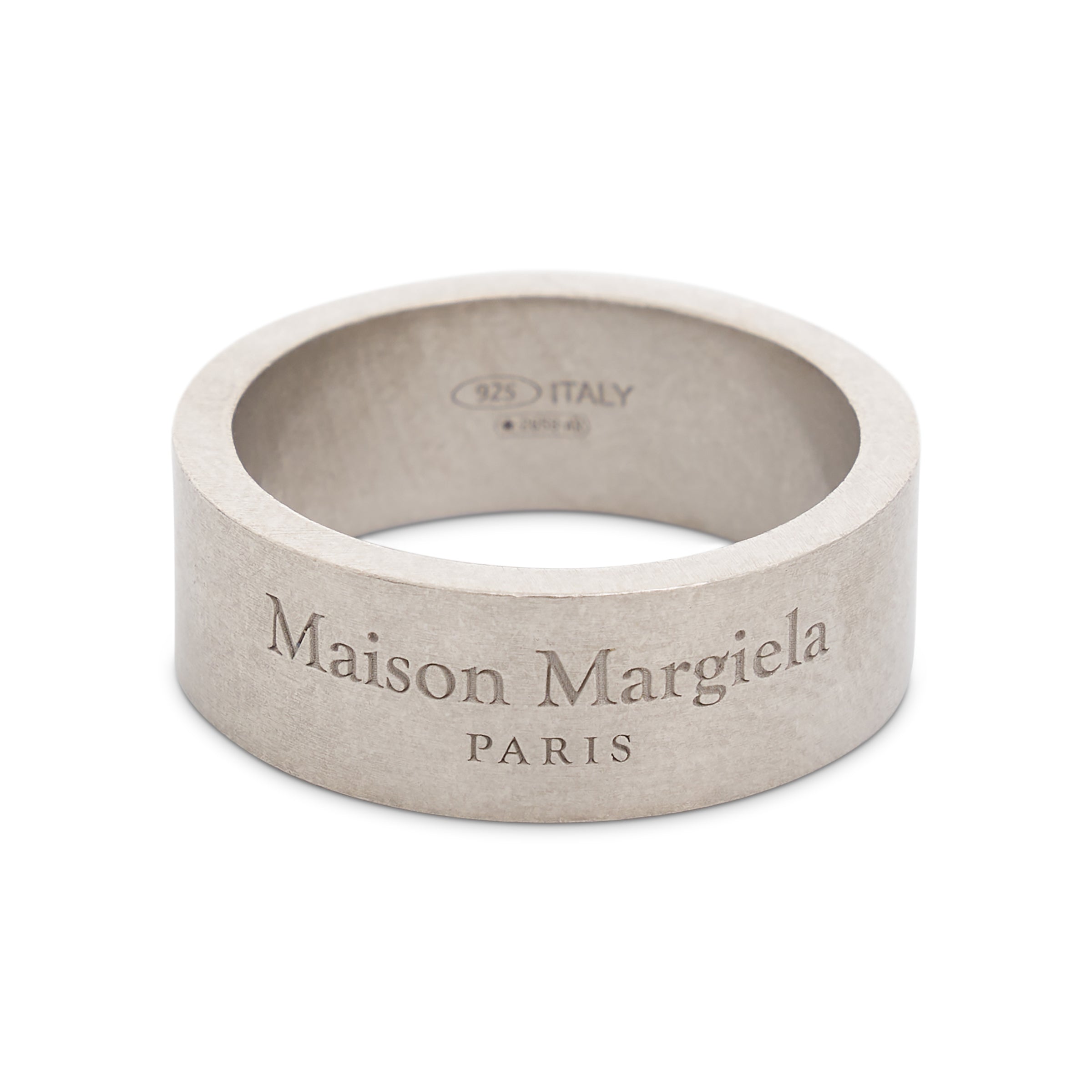 MAISON MARGIELA Etched Logo Ring in Silver – MARAIS