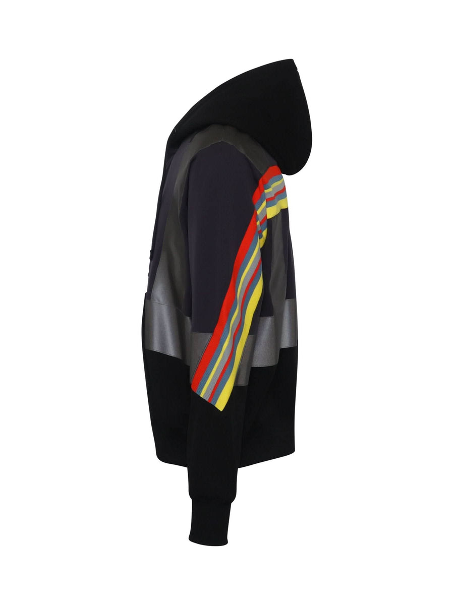 Fireman Rib Hoodie in Black
