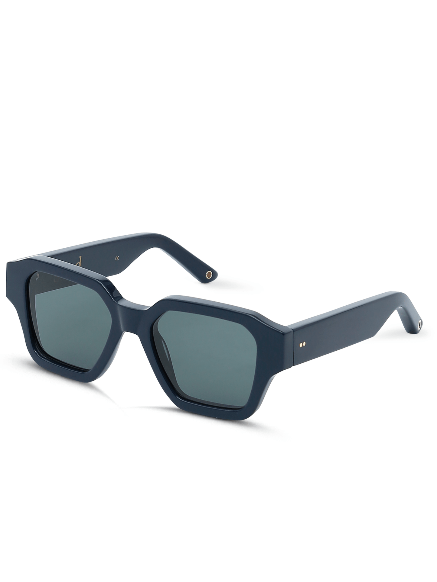 Thirteen Navy Sunglass with Grey Lens