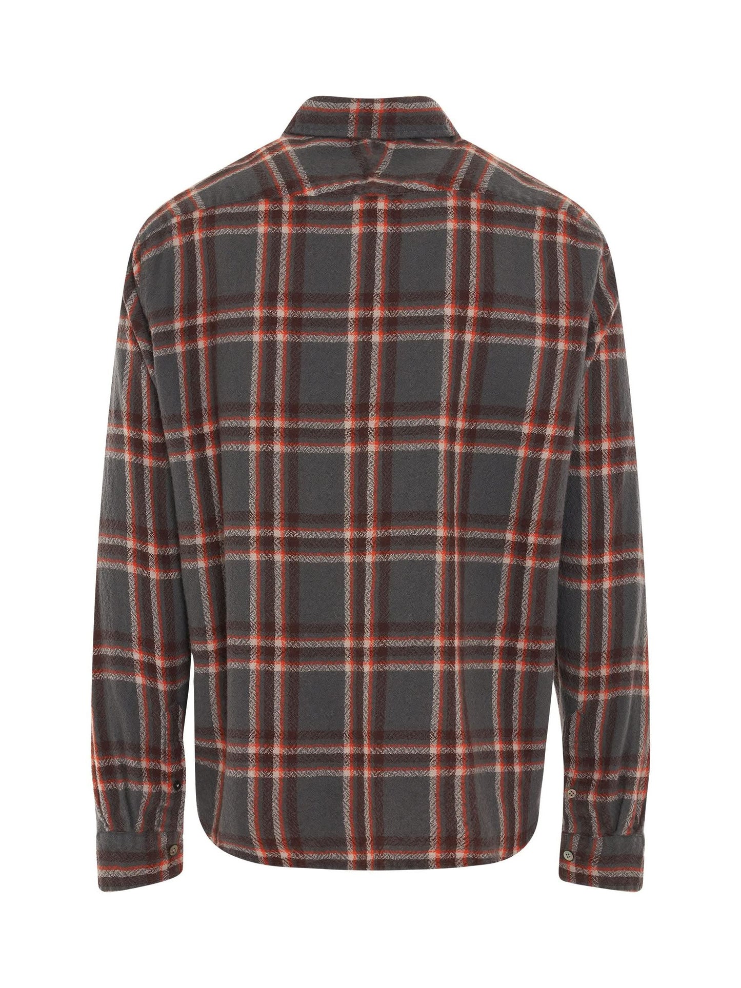 Shrunken Check Shirt in Charcoal