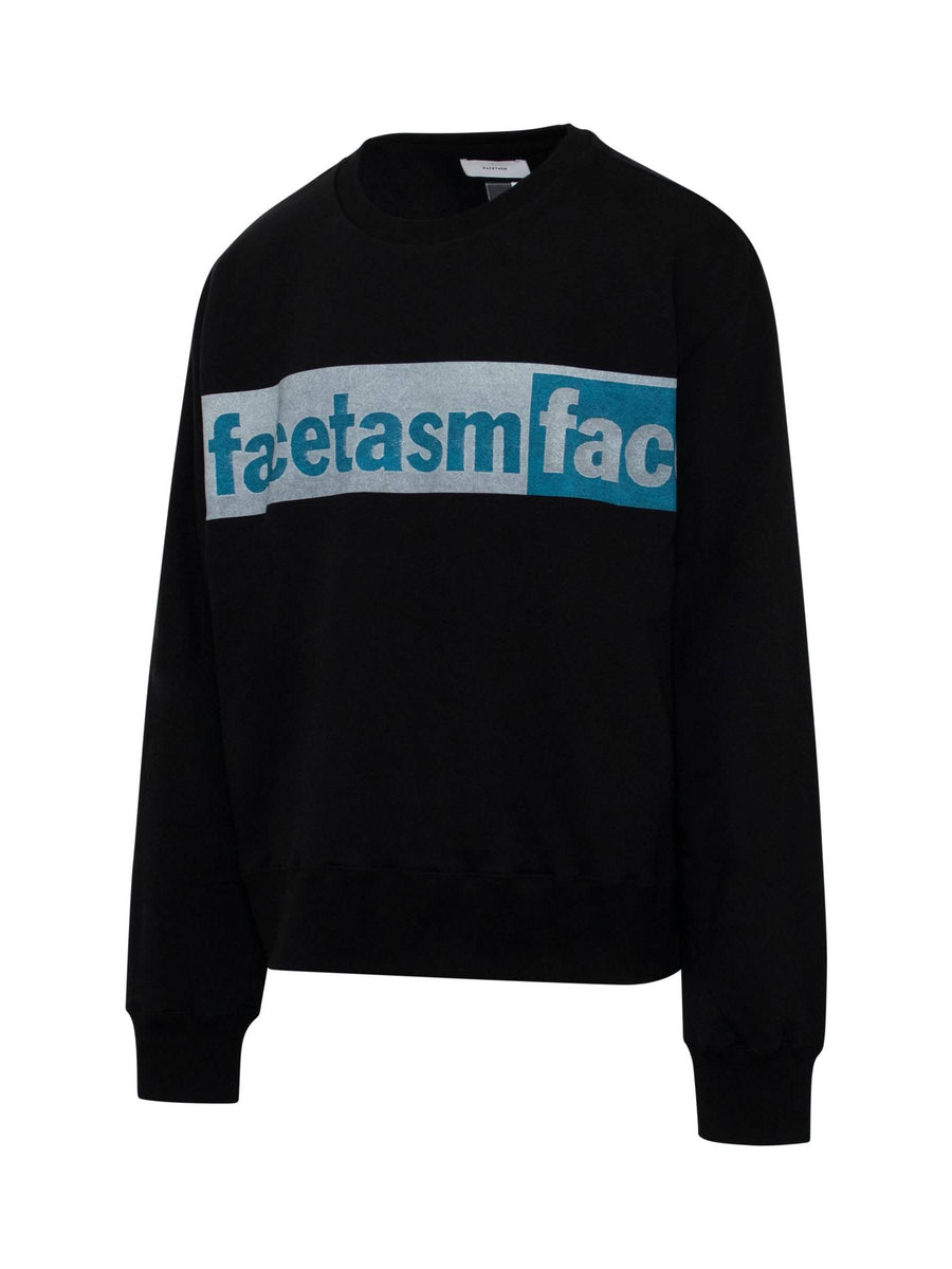 Logo Print Xxl Sweat in Black