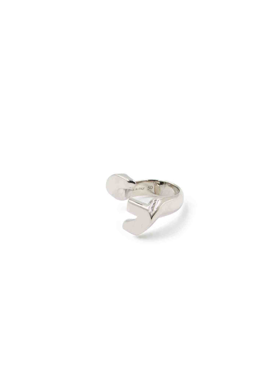 G Chain Silver Open Ring in Silver