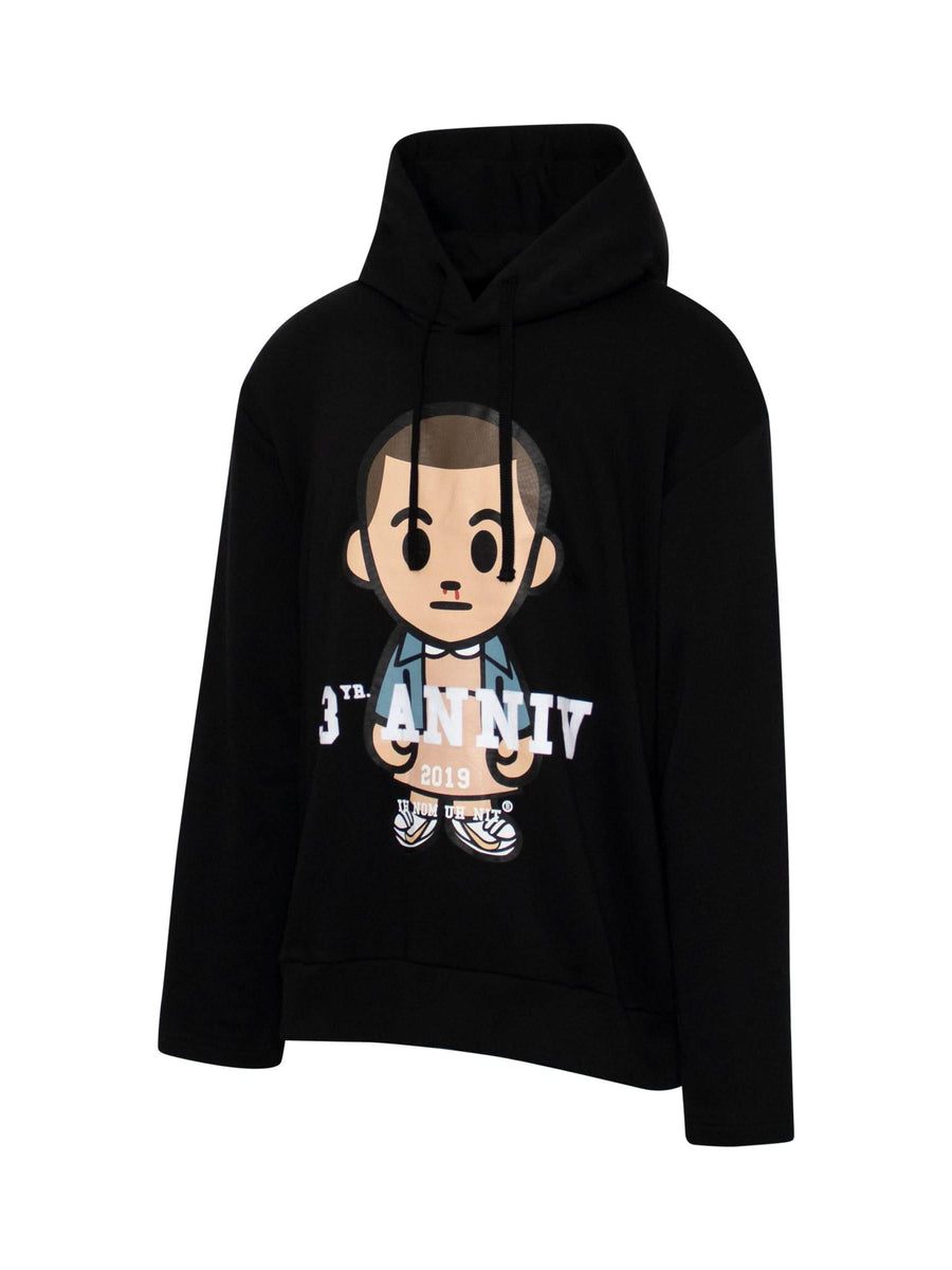 Big 3 Eleven Hoodie in Black